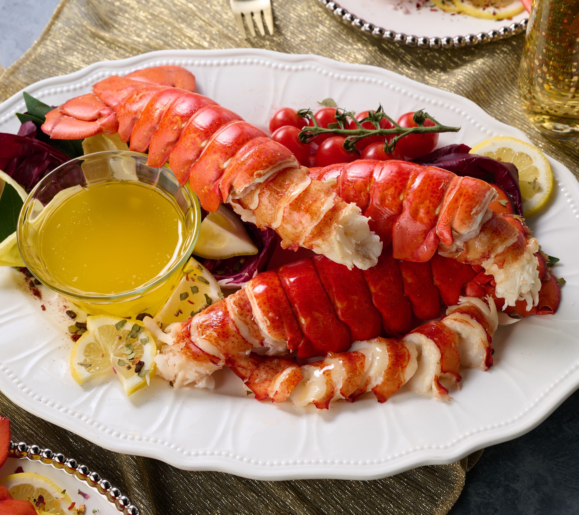 Greenhead (8) 6-7oz HPP Lobster Tails with Kate's Butter