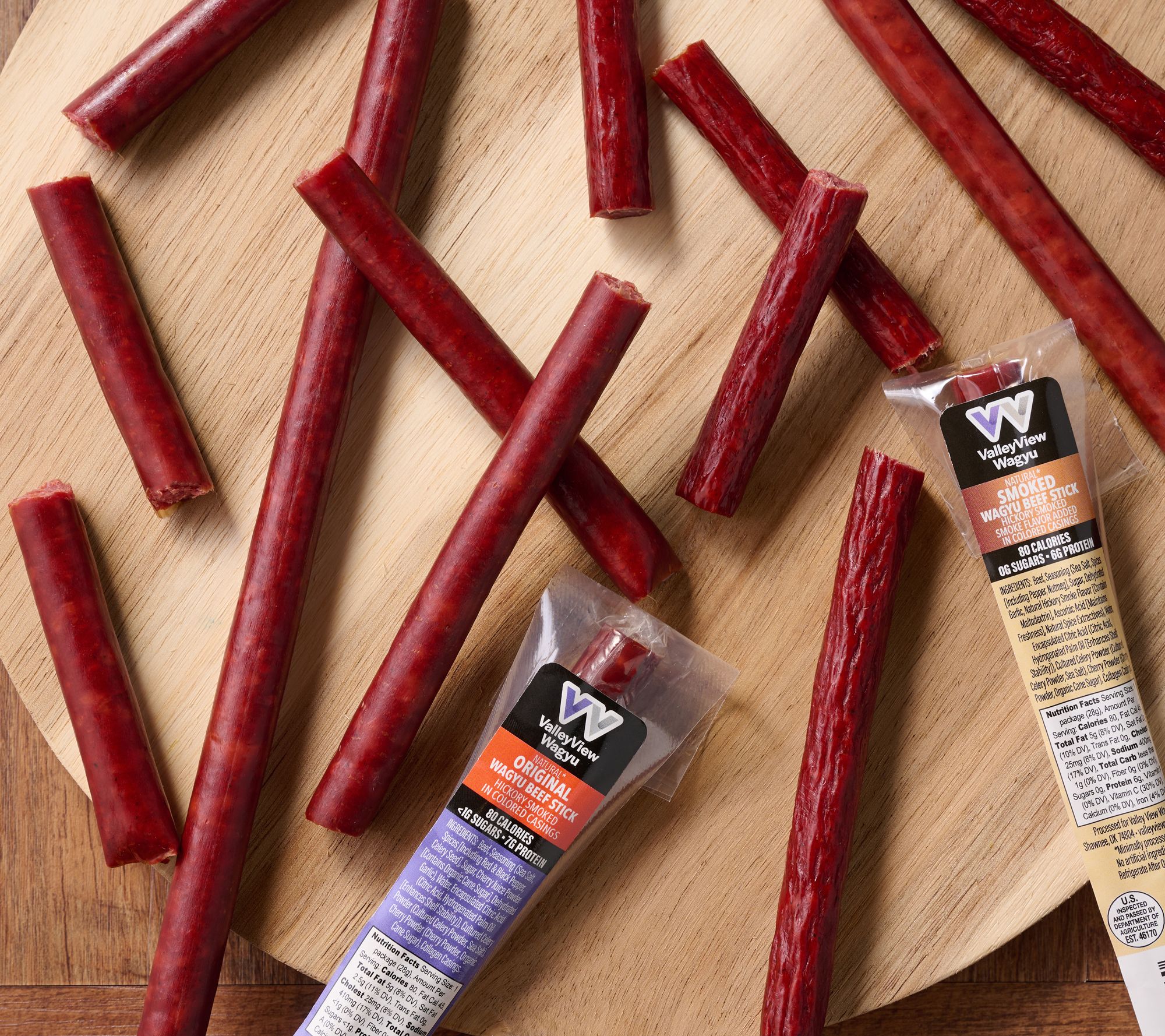 Valley View (10) 1-oz Original or Smoked Wagyu Beef Sticks