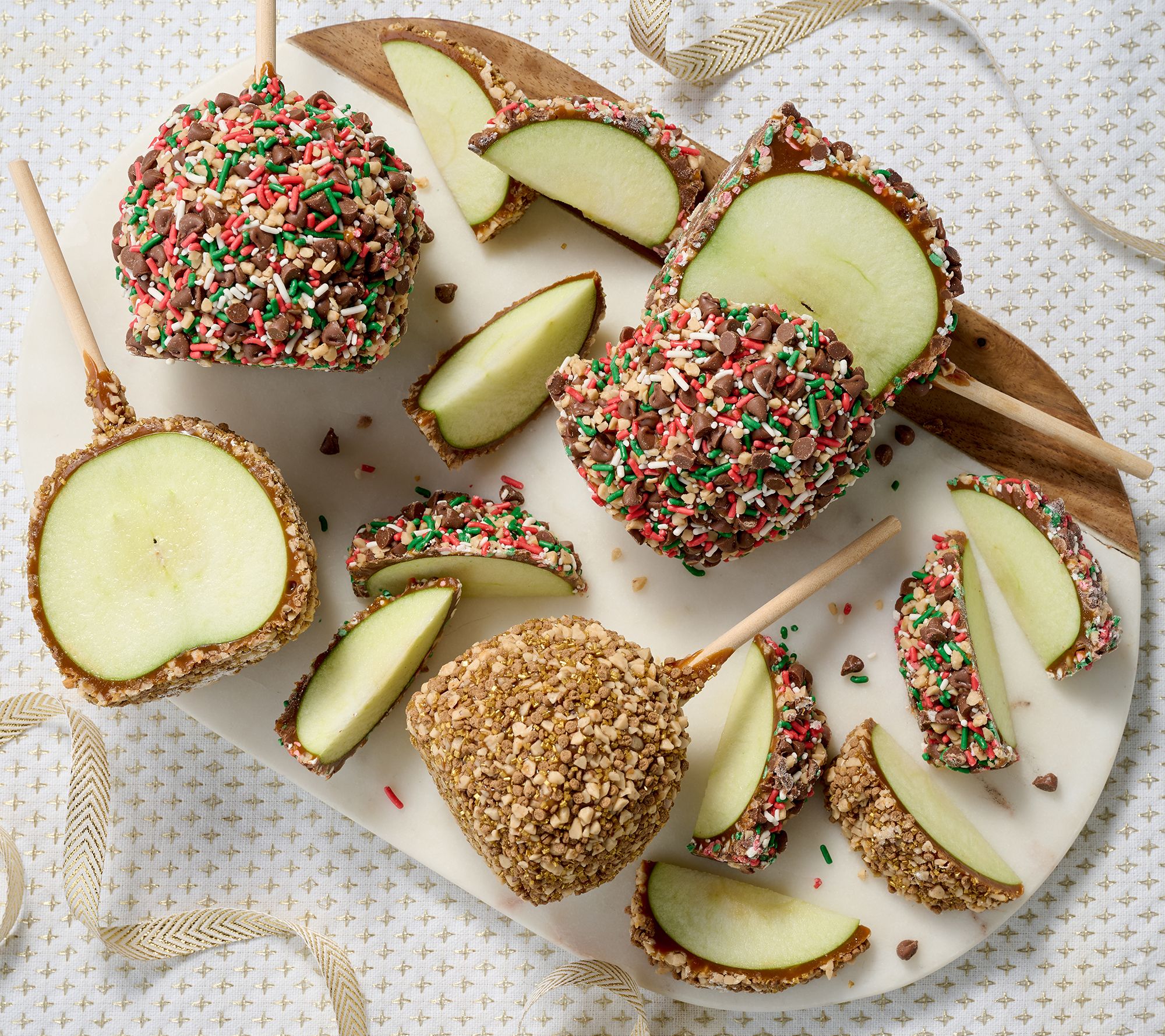 SH12/8 Mrs. Prindables 6pc Sharing Size Holiday Toffee Apples