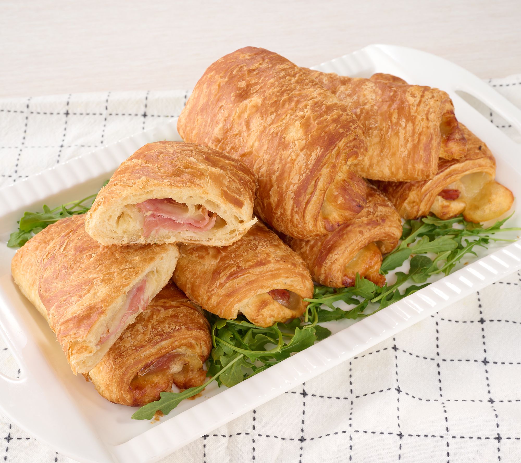 Stew Leonard's (12) 4-oz Ham & Cheese Stuffed Croissants | QVC