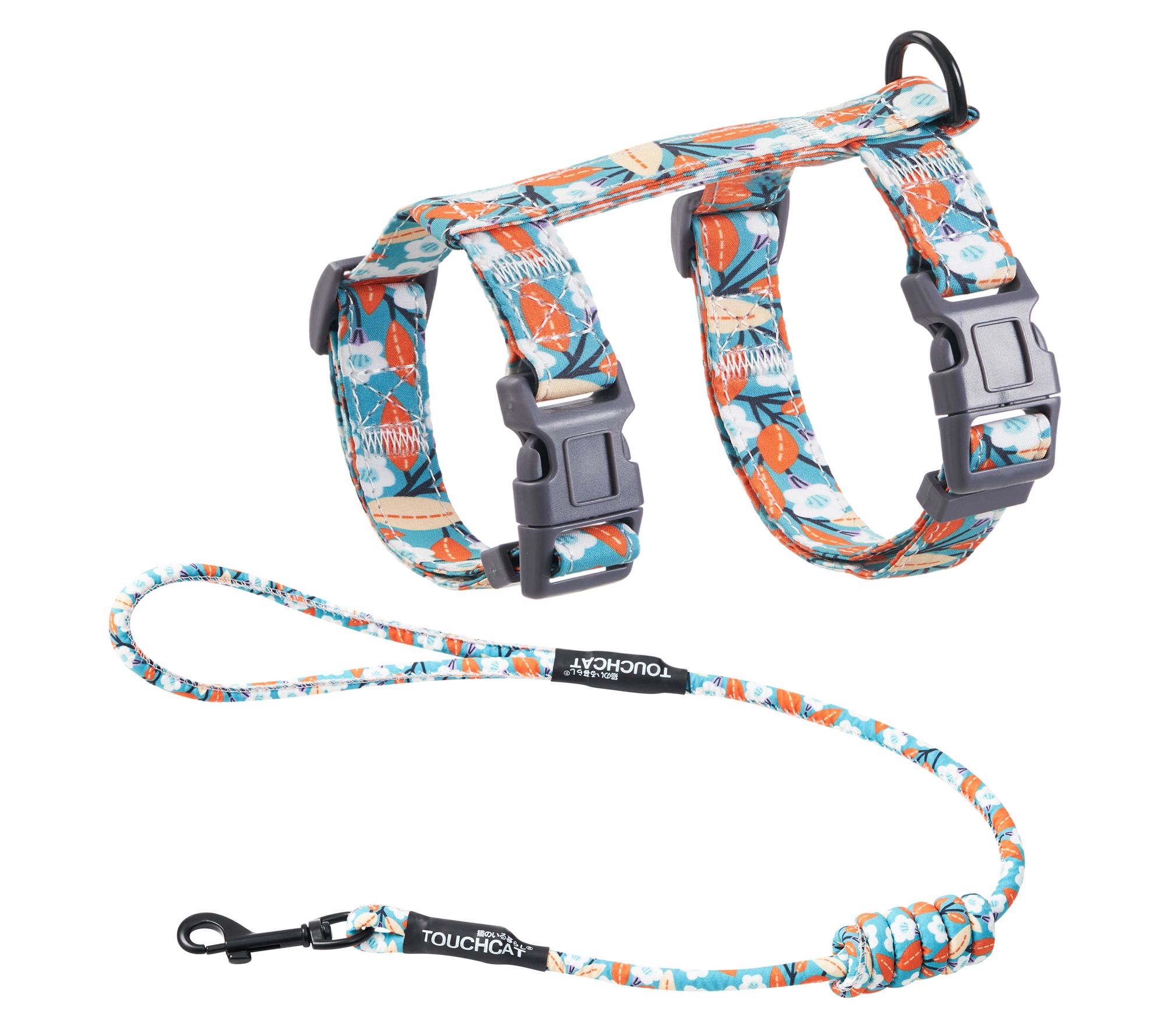 Touchcat Patterned Fashion Cat Harness and Leash
