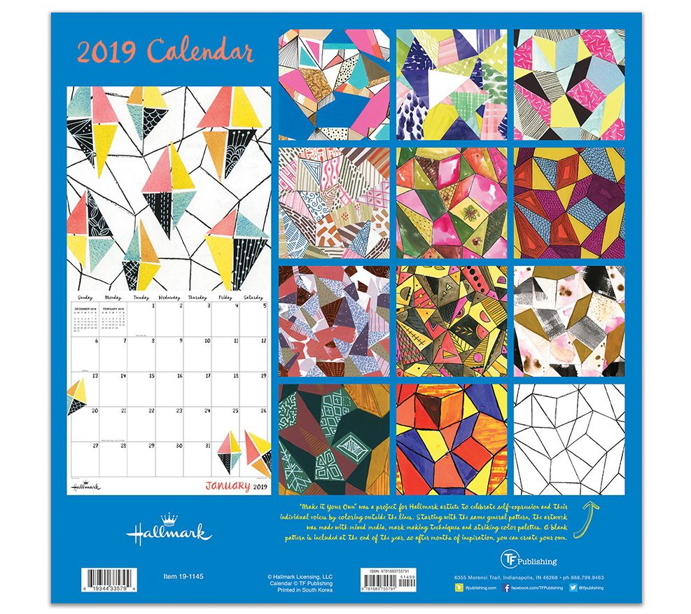 2019 Art of Hallmark Wall Calendar - QVC.com