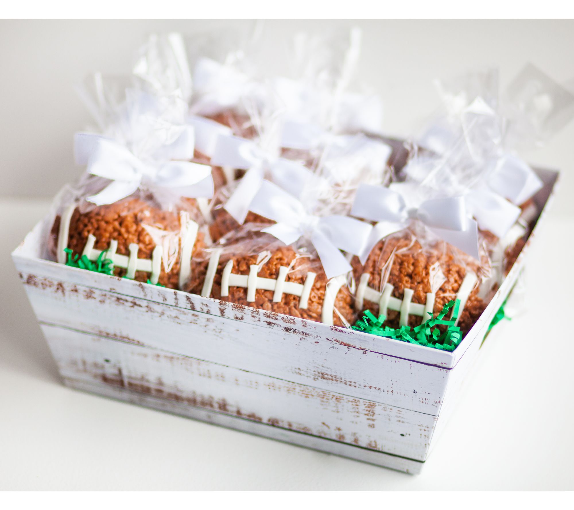 Creative Crispies 12-Piece Football Treat Gif tBasket