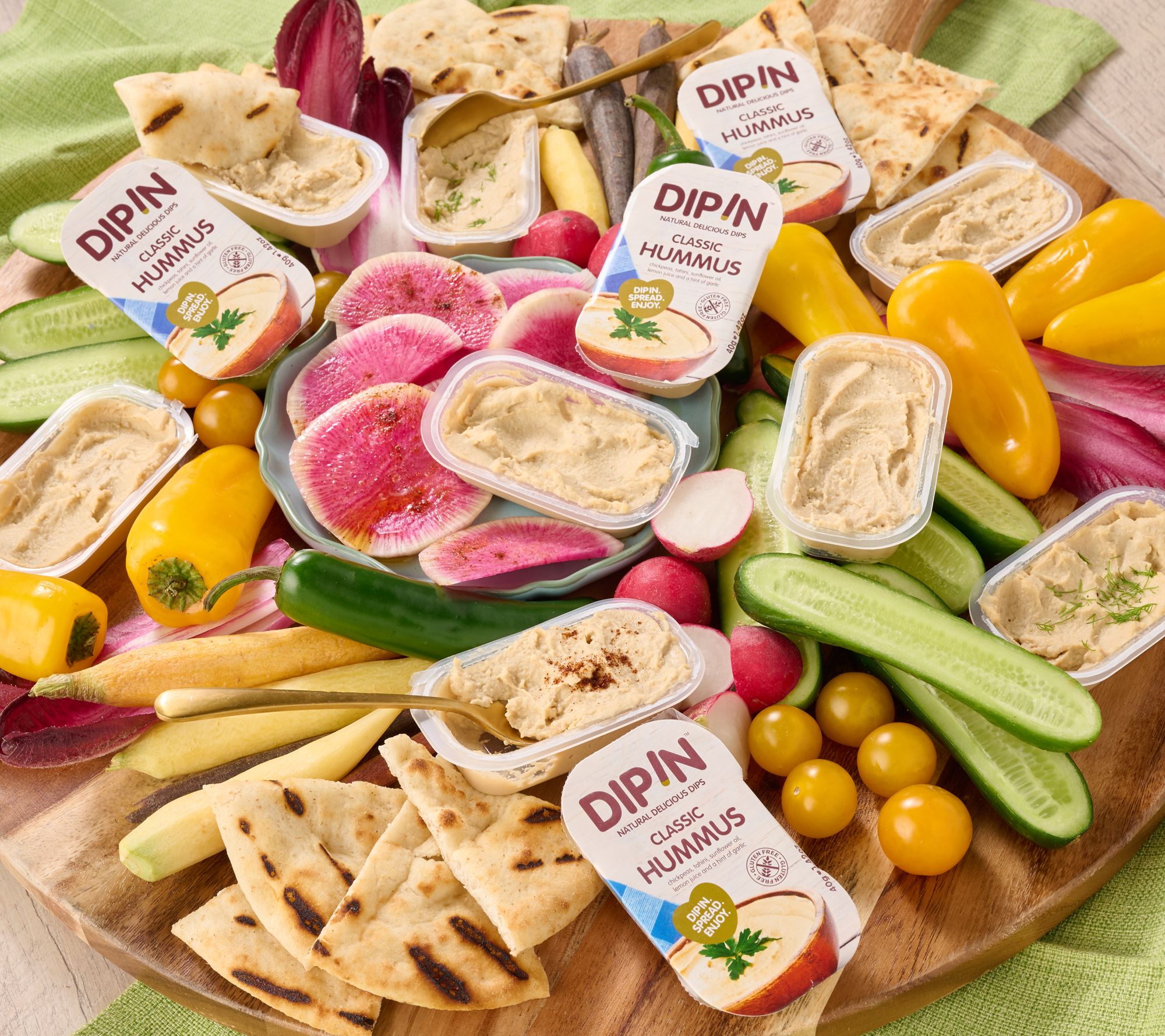 Dipin by Poshi 16ct Single Serve Classic Hummus