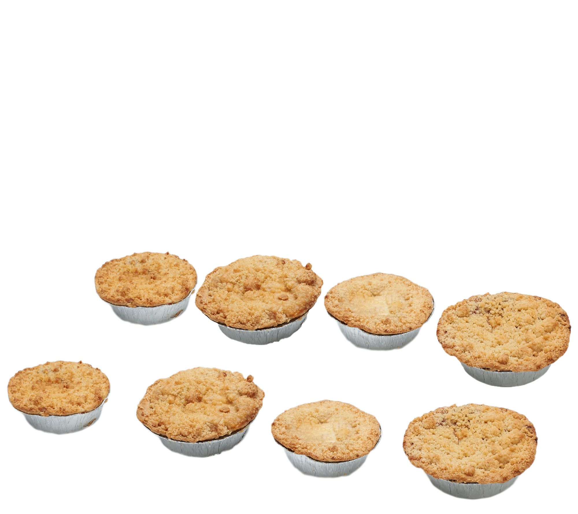 The Real Pie Co (8) 7.7oz Imported Fruit Crumble Pie Sampler