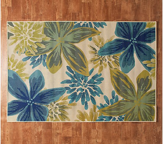 Whimsical Fl Indoor Outdoor Rug, Tommy Bahama Outdoor Rugs Qvc