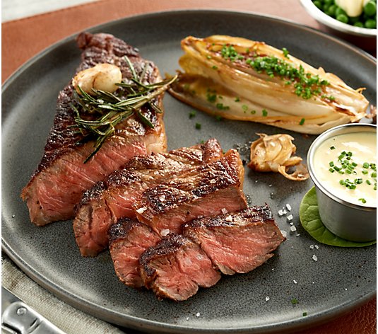 Happy to Meat You (6) 9-oz Wet-Aged USDA Prime Strip Steaks