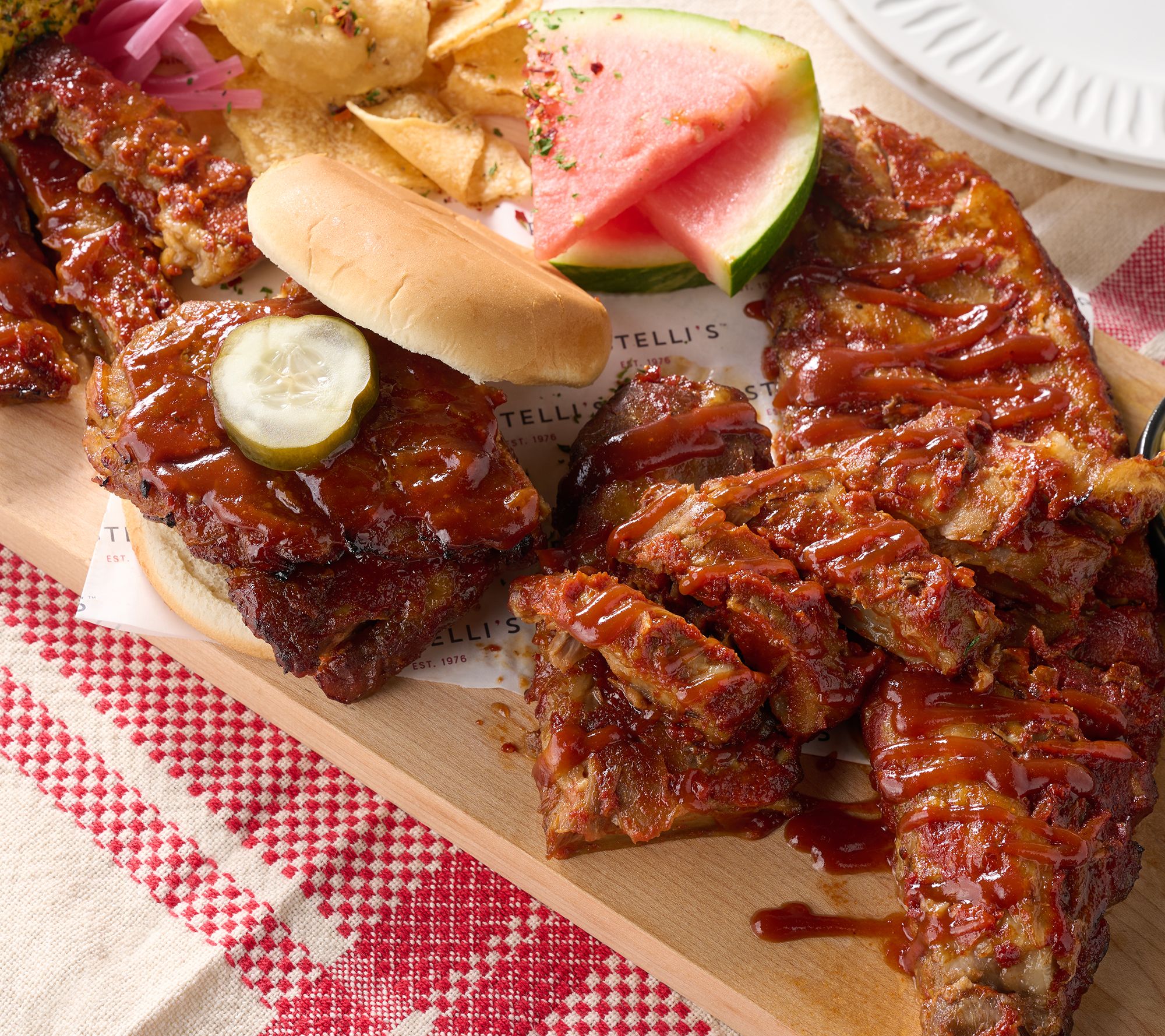 Rastelli's (4) 18-oz Original or Honey BBQ Boneless Ribs