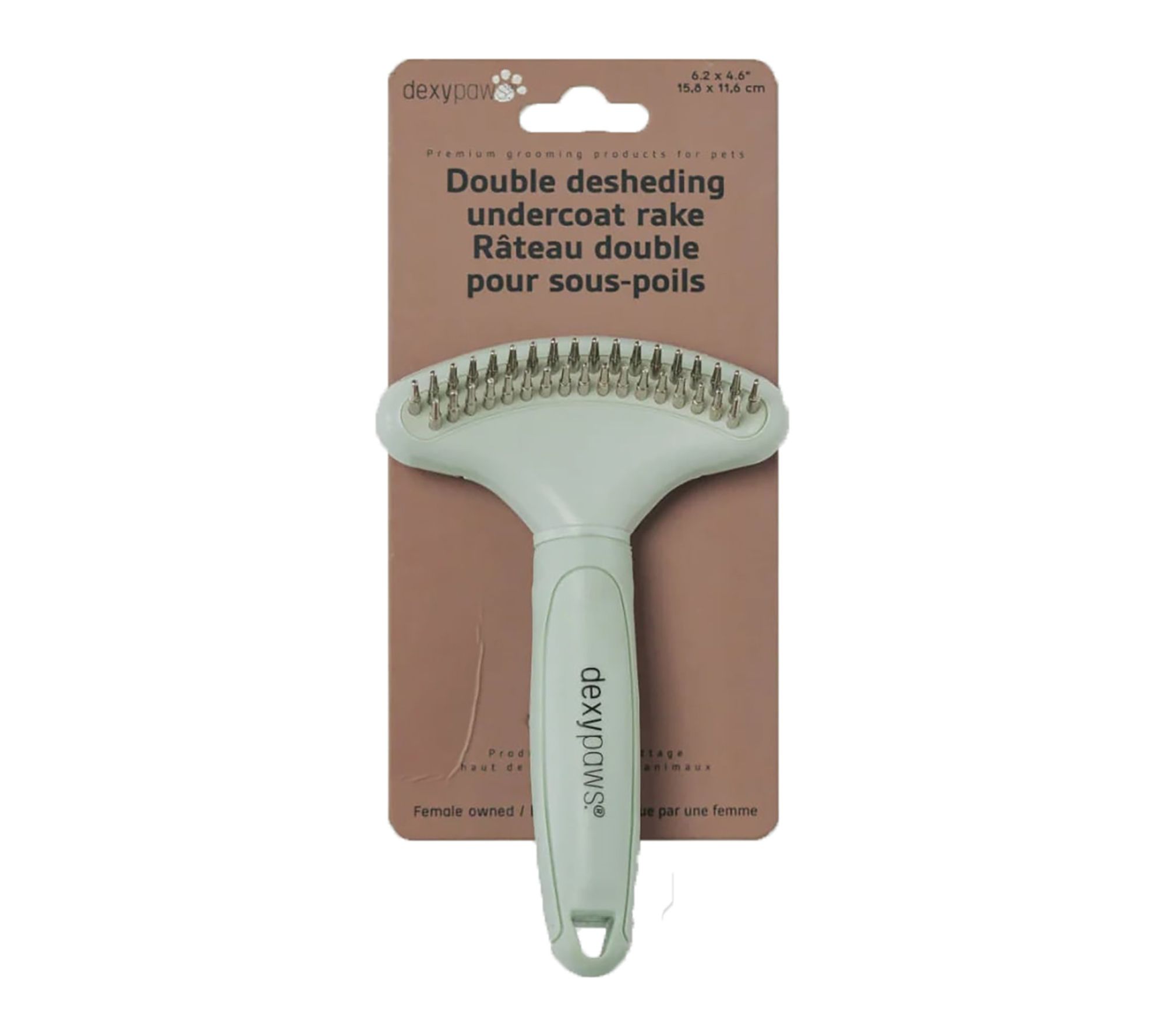 Dexypaws Pet Double Deshedding Undercoat Rake
