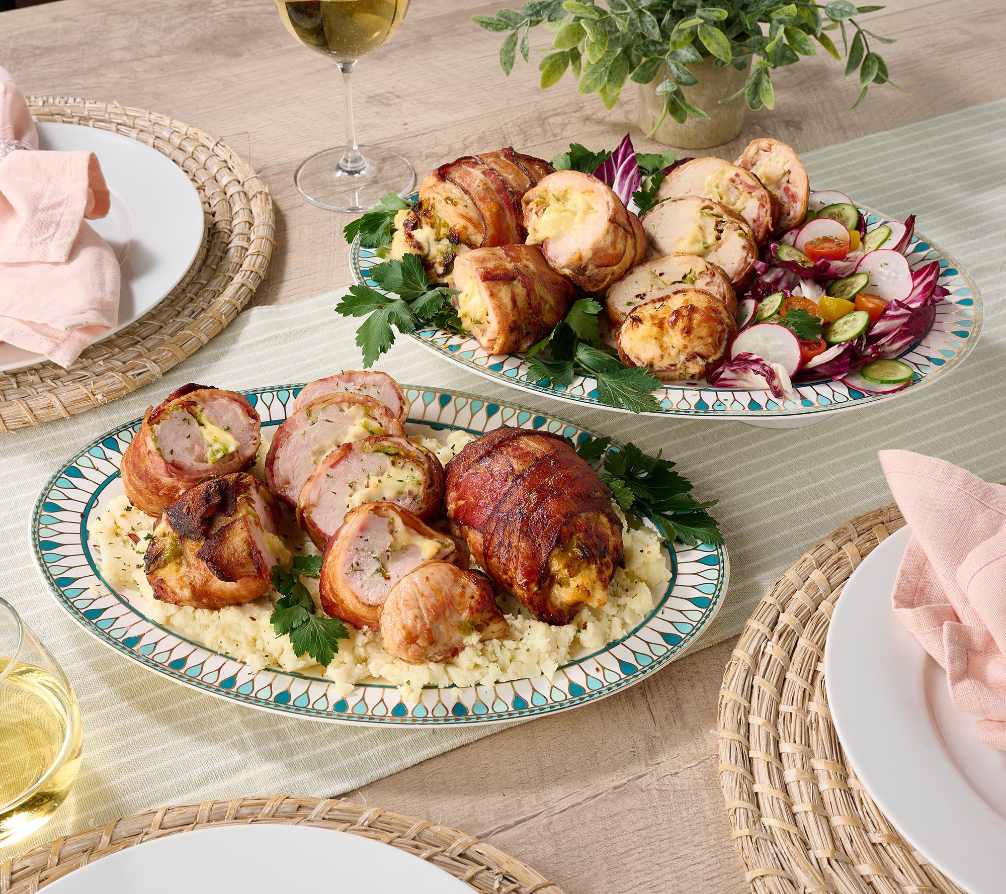 Family Farms (6) 14-oz Bacon Wrapped Stuffed Chicken Or Pork