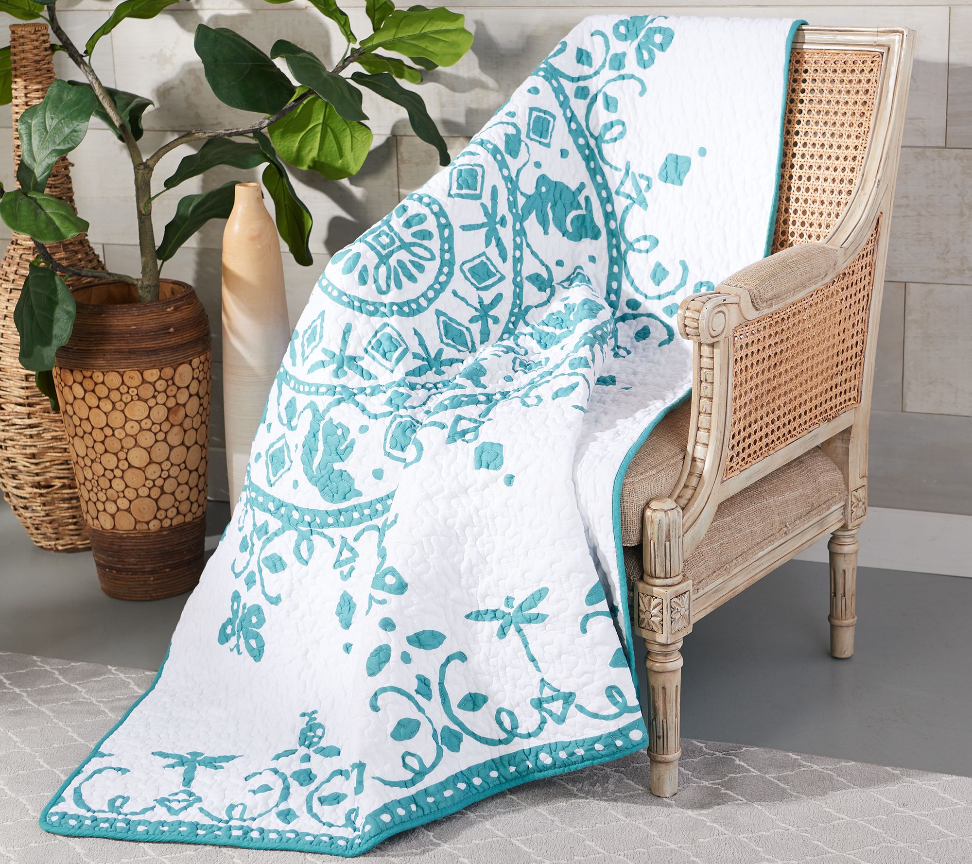 "As Is" Barbara King 50" X 70" Outdoor Safe Throw