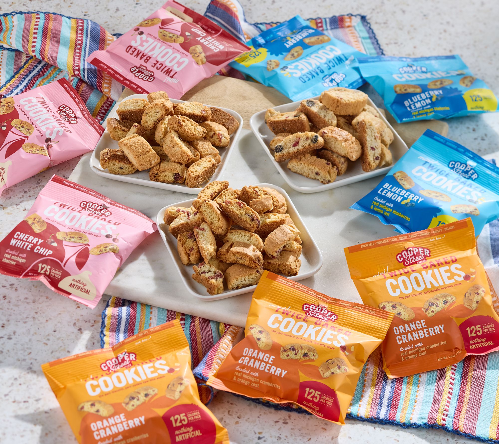  Cooper Street (18) 1.25oz Bags Twice Baked Biscotti Style Cookies