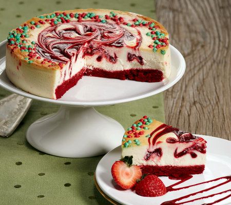 Junior's Strawberry Christmas Swirl Cheesecake w/ Red Velvet - Page 1 ...