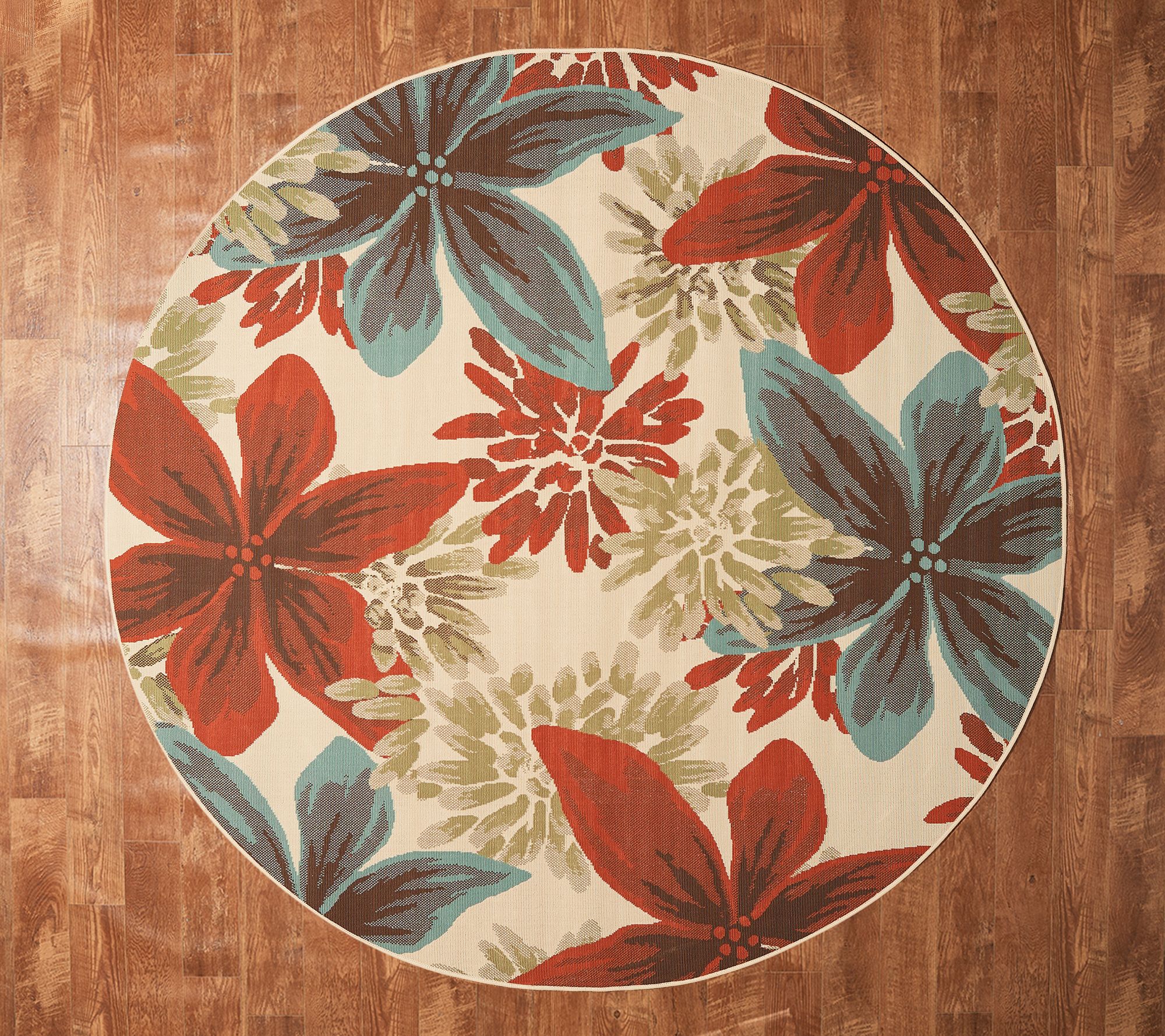Tommy Bahama 94 Round Whimsical Fl, Tommy Bahama Outdoor Rugs Qvc