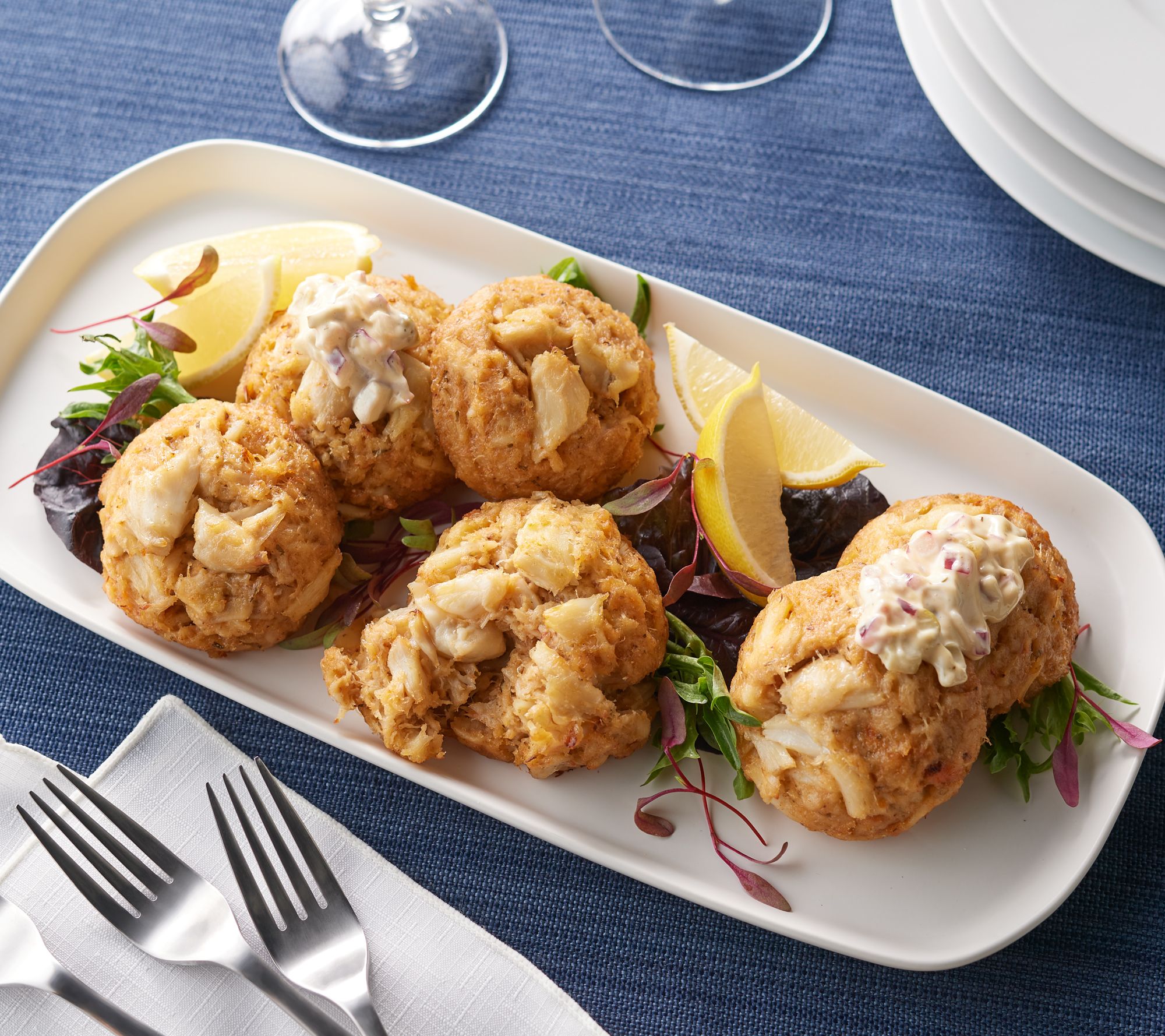 Graham & Rollins (6) 5oz & (6) 4oz Crab Cakes