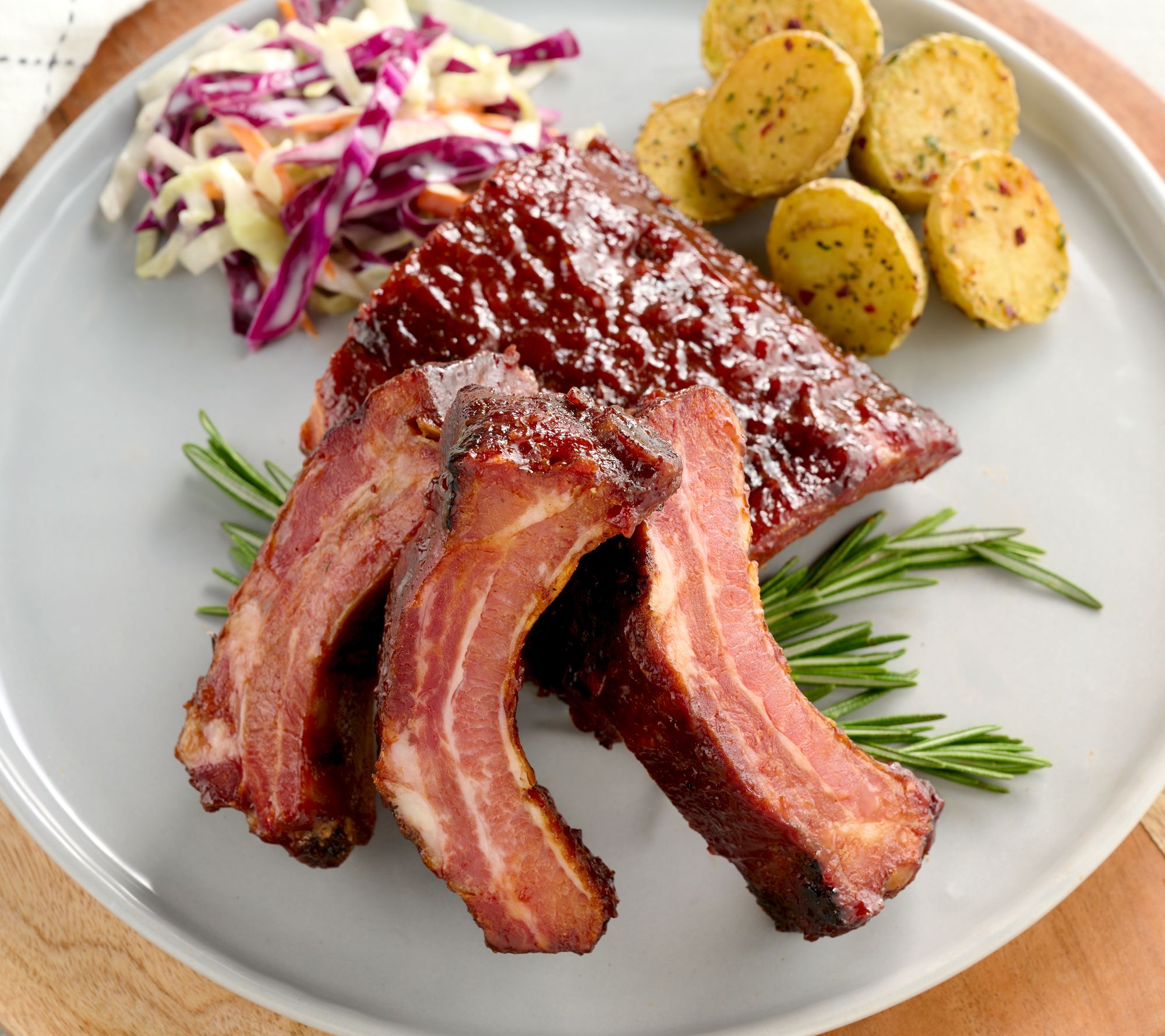 SH6/23 Corky's BBQ 3-lbs Sweet & Smokey BBQ Baby Back Ribs Auto-Delivery