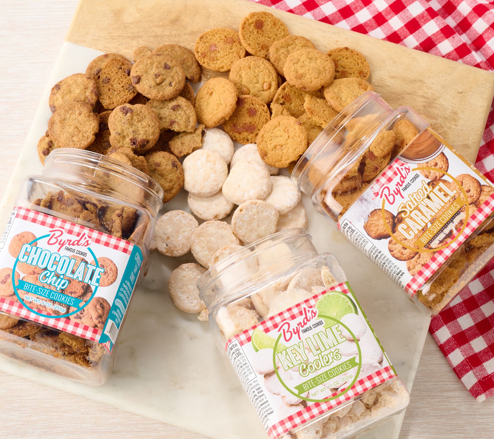 Byrd's (3) 10oz Jars of World Famous Cookies