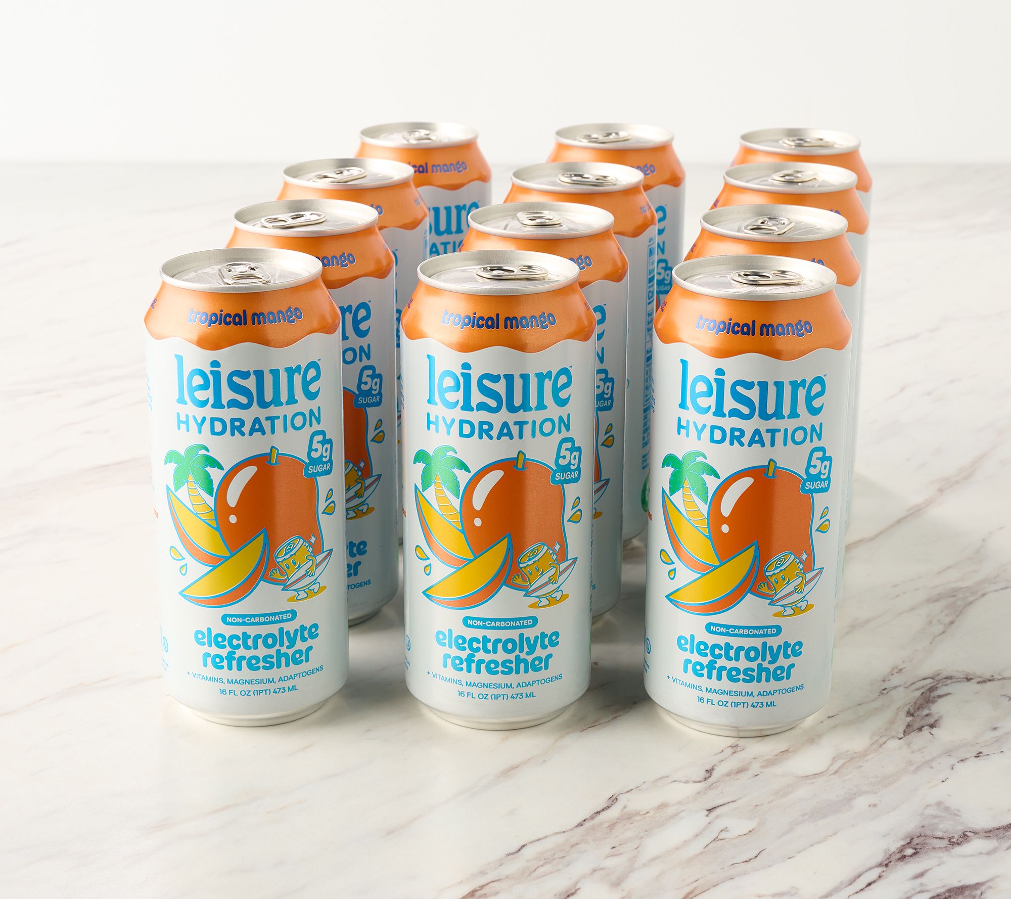 Leisure Hydration (12) 16oz Cans Electrolyte Refreshers