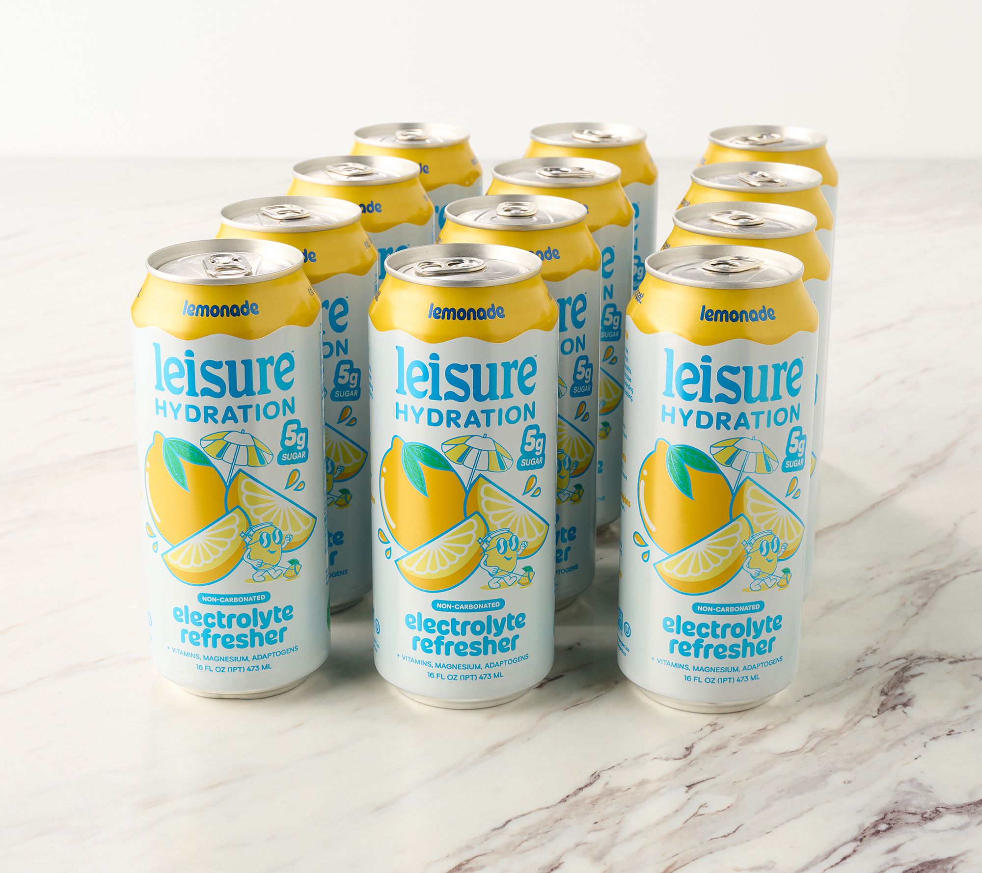 Leisure Hydration (12) 16oz Cans Electrolyte Refreshers