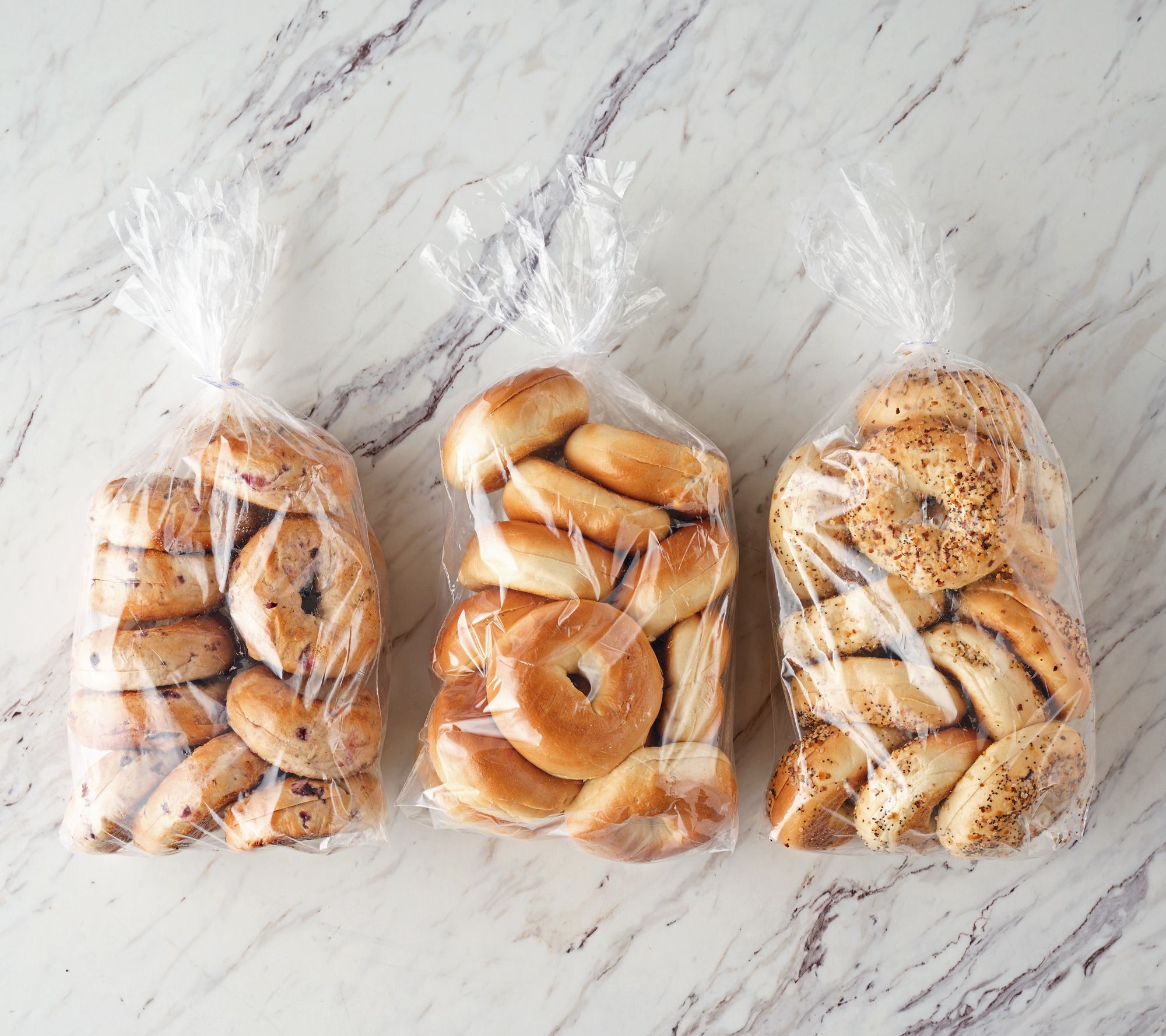 Just Bagels (36) 1.8oz Sliced Mini NYC Kettle Boiled Bagels