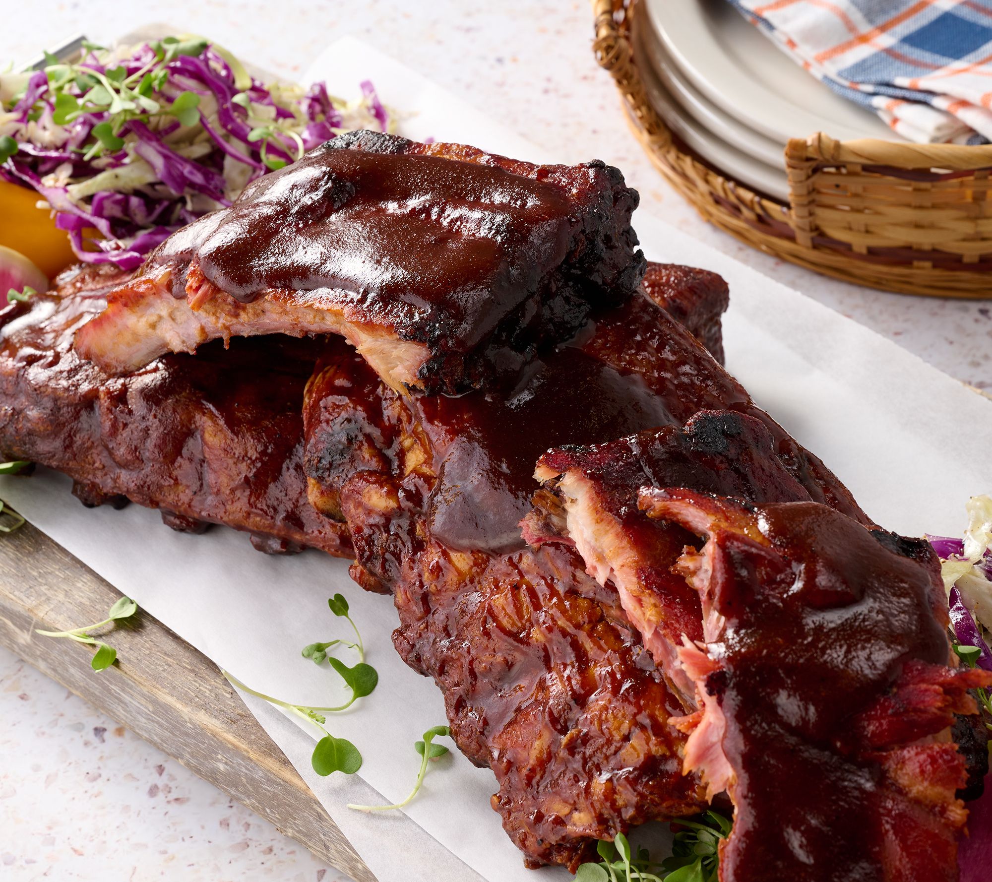 Corky's BBQ 5-lbs of Competition Baby Back Ribs Auto-Delivery - QVC.com