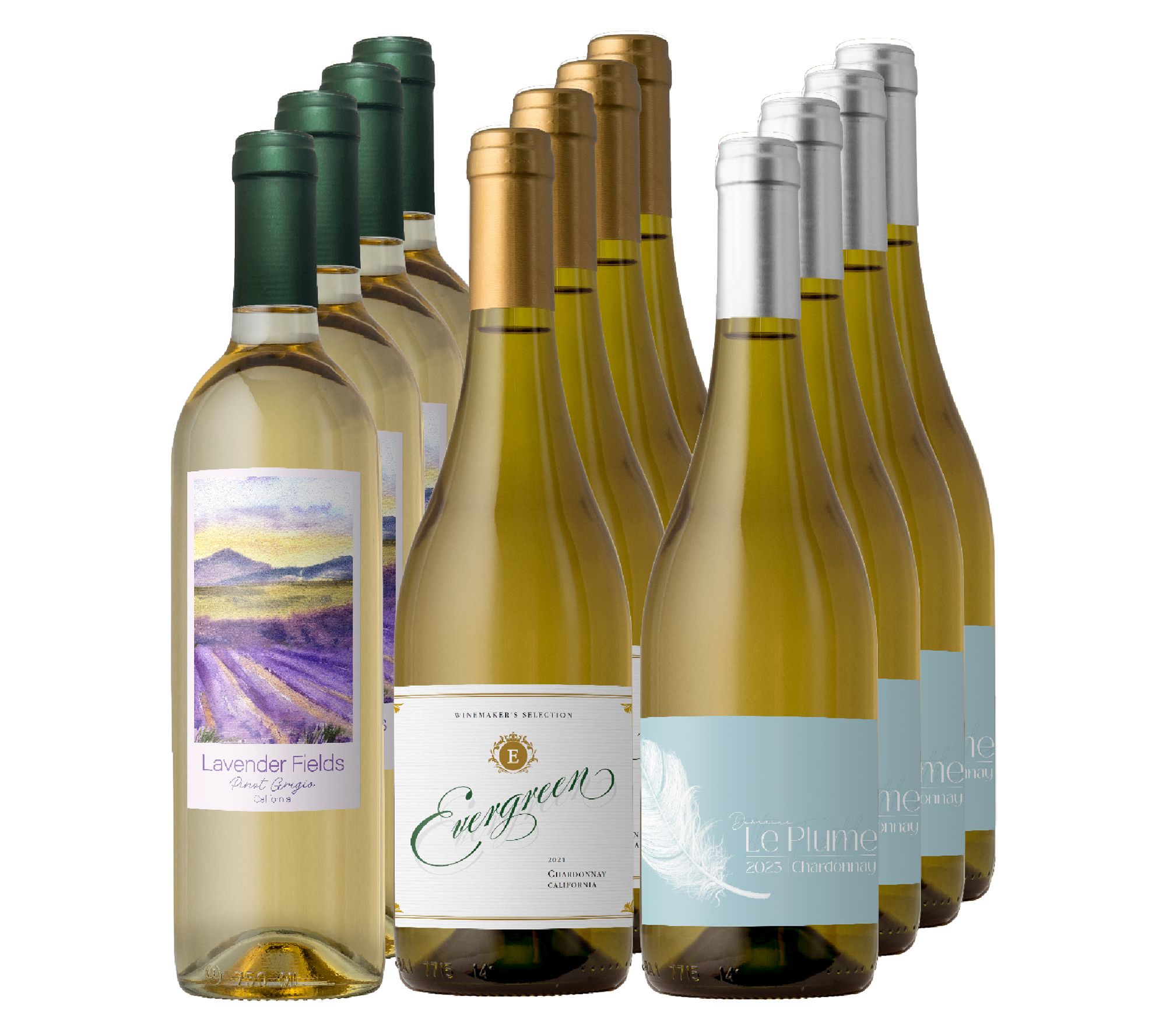 Vino Voyages White Wine Lovers 12 Bottle Assortment