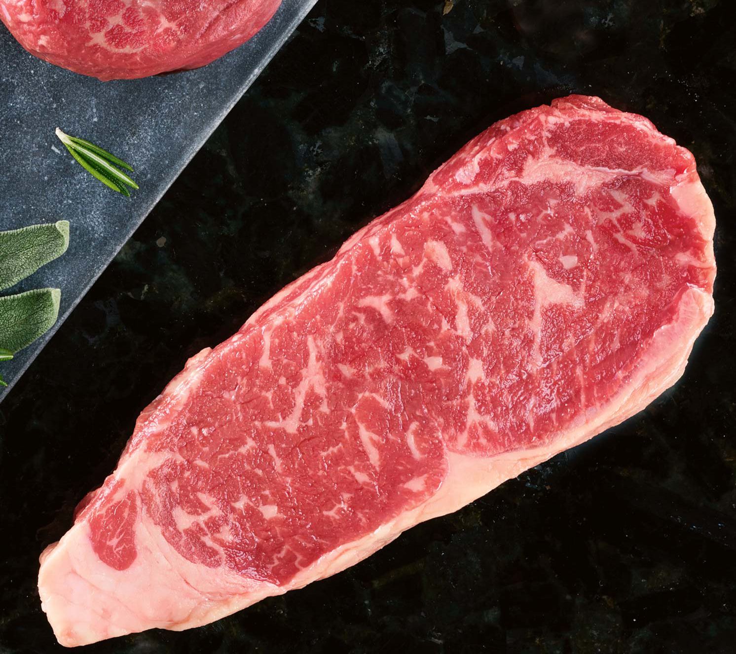 Kansas City (4) 12oz USDA Prime Kansas City Strip Steaks