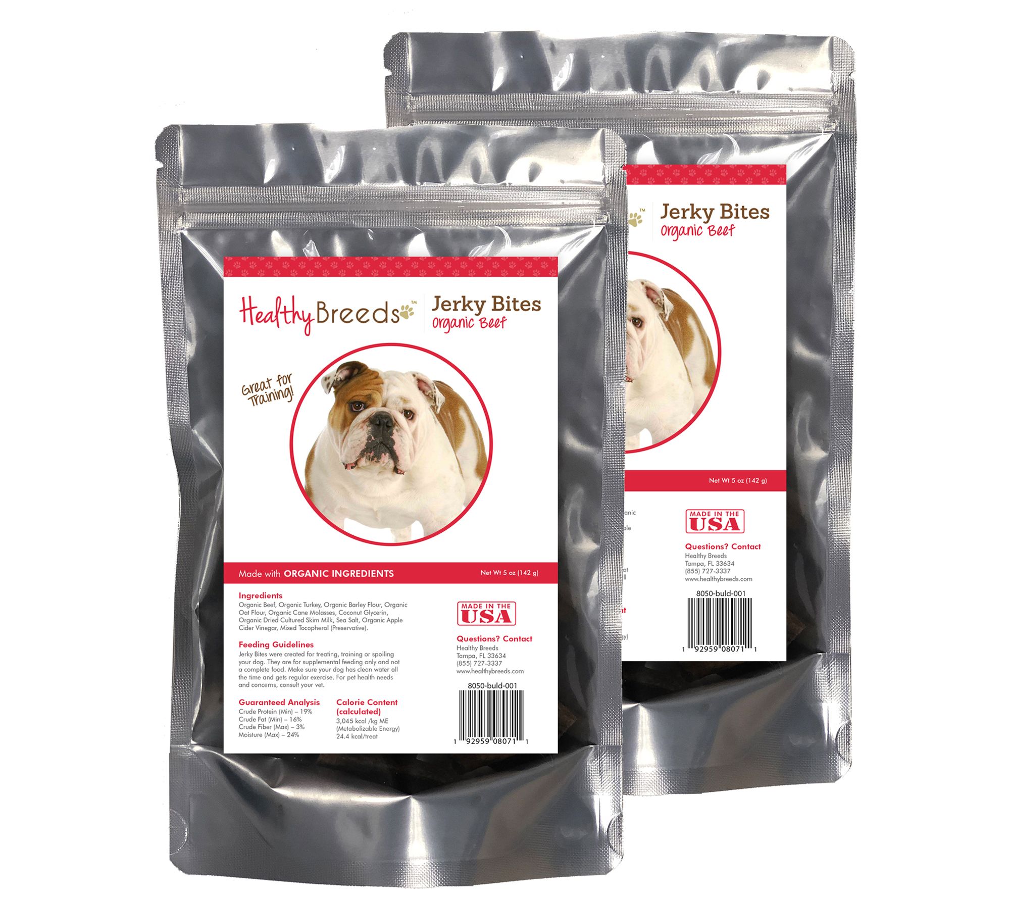 Healthy Breeds Jerky Bites Beef Treats 2 PK QVC