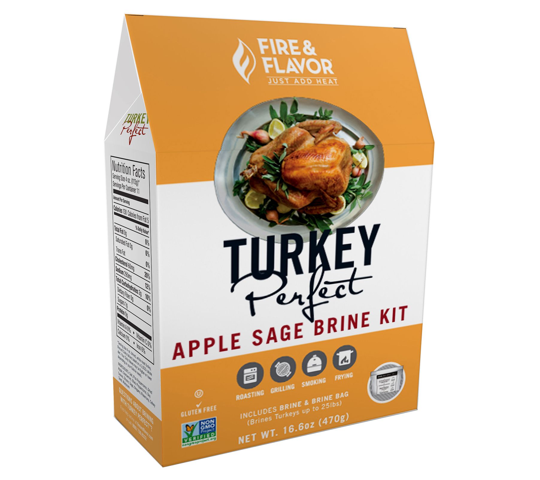 Fire & Flavor Turkey Perfect Herb Brine Kit - 12 oz