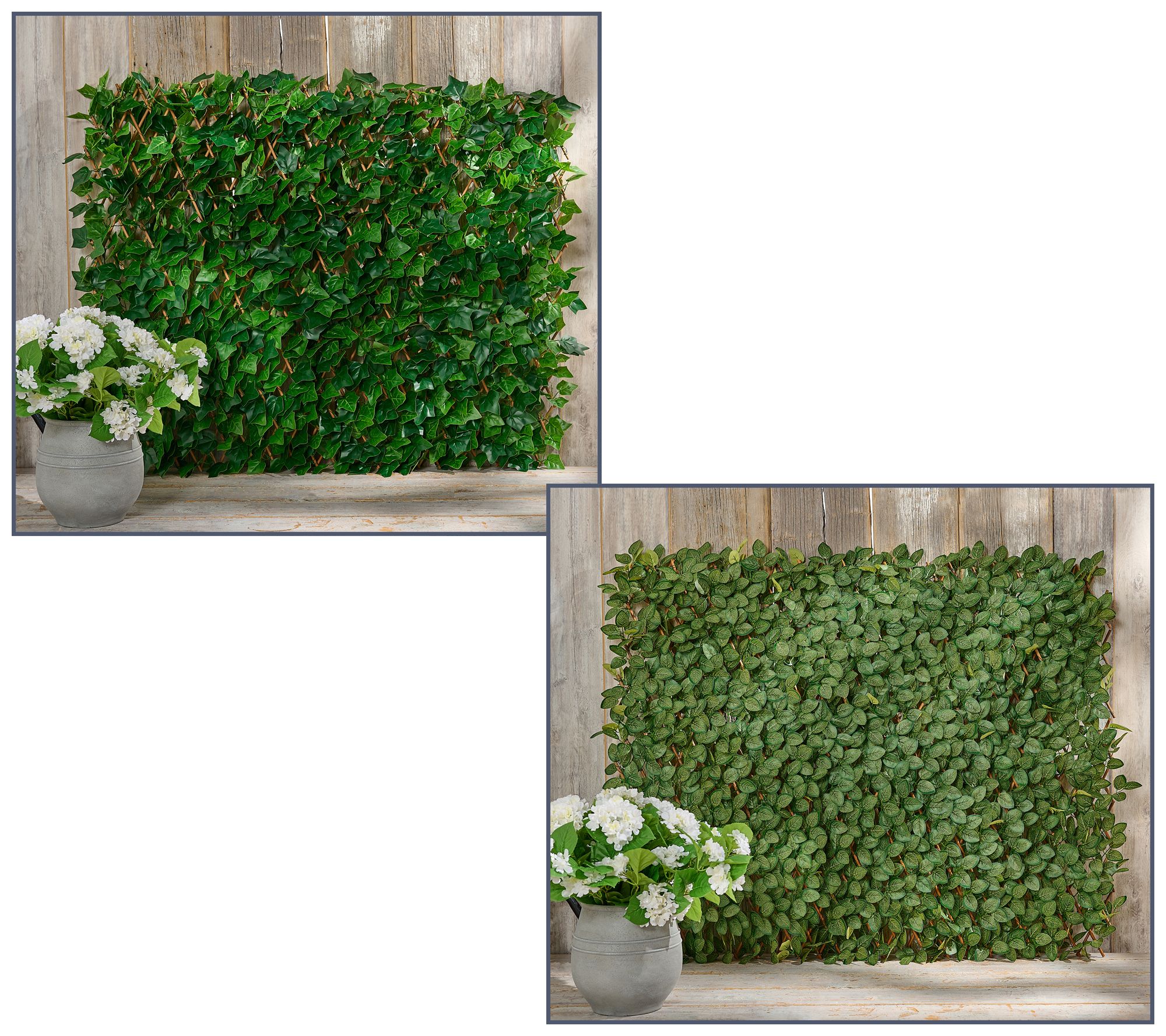 Garden Reflections Faux Ivy or Rose Leaf Privacy Fence - QVC.com