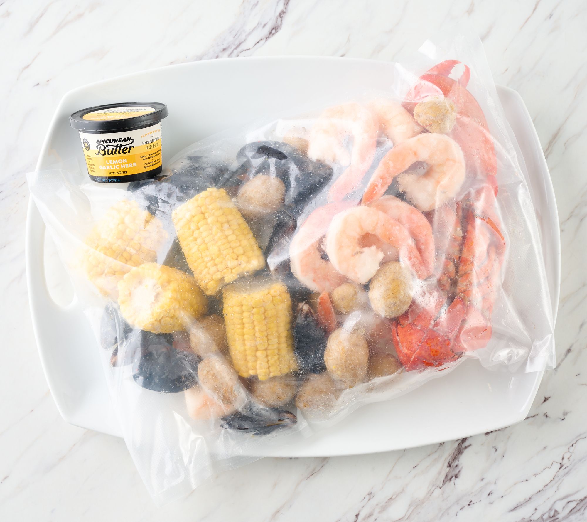 Egg Harbor 4lb Seafood Boil with Lemon Garlic Butter