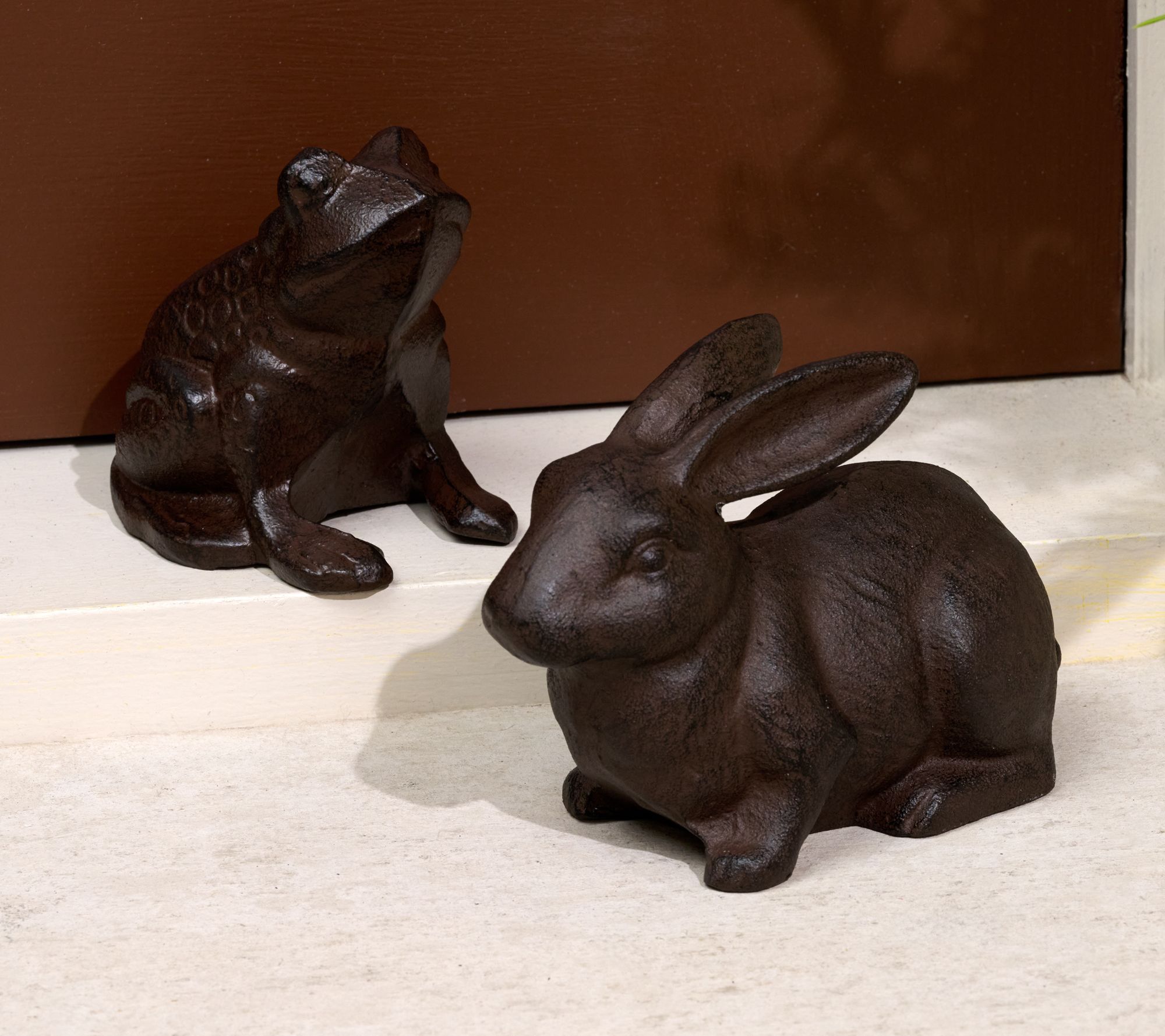  Martha Stewart Frog or Rabbit Iron Door Stoppers - M137079