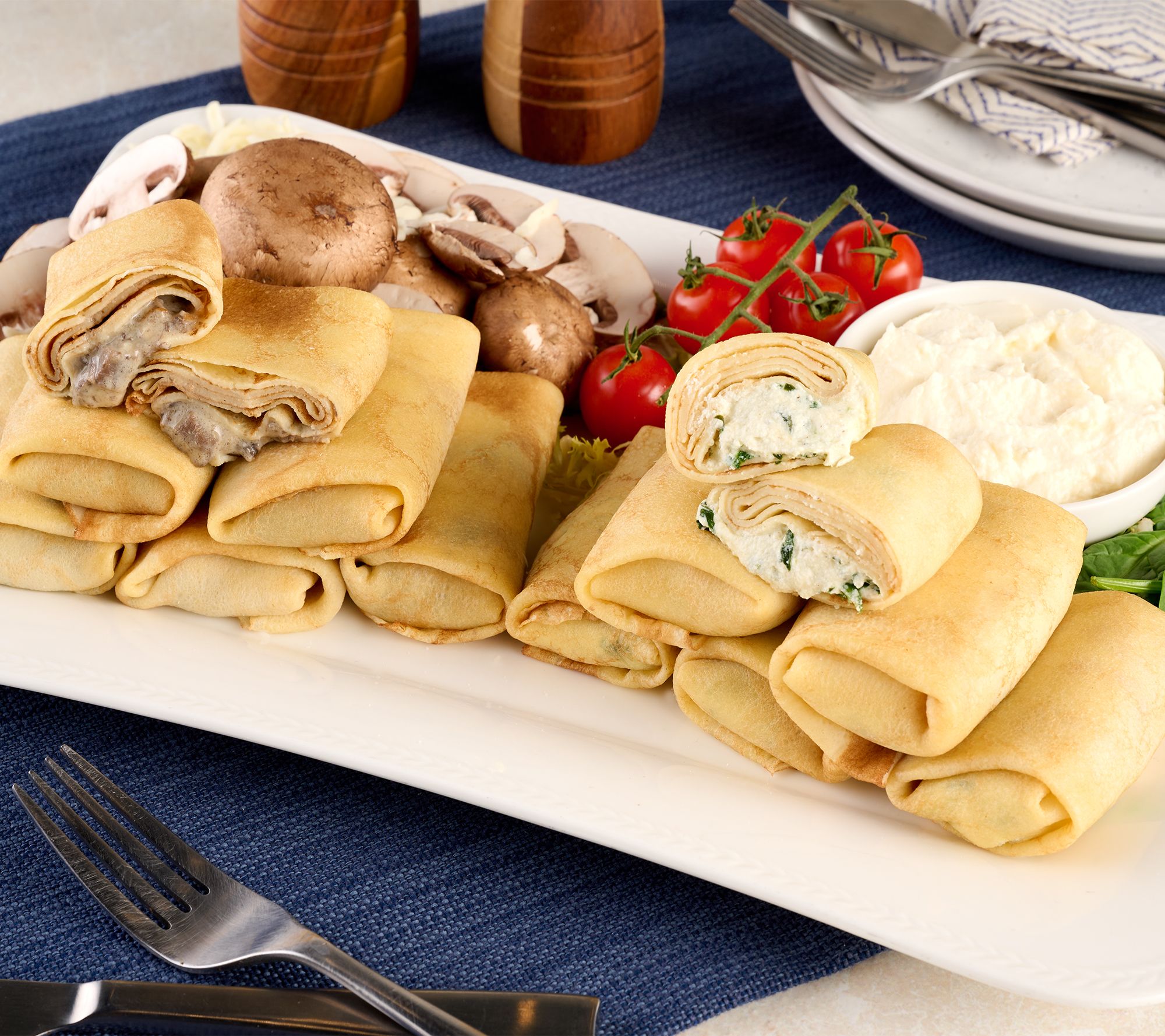 Ptashka (2) 15 oz. Gourmet Crepes in Sweet or Savory Flavors