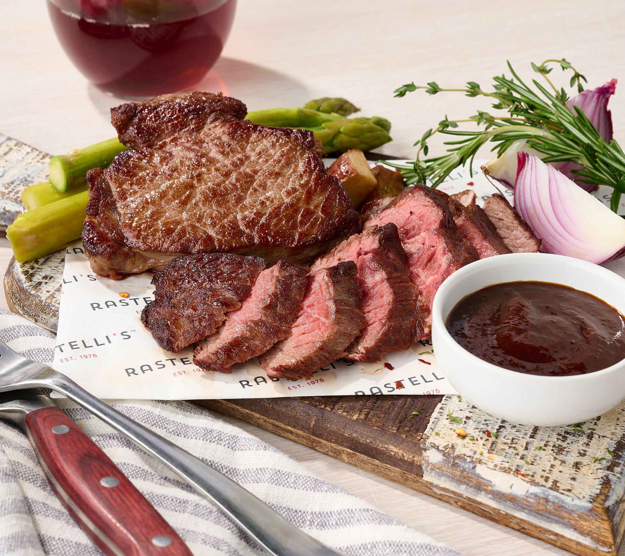 Rastelli's (8) 6-oz Private Stock Sirloin Steaks w/ Steak Sauce