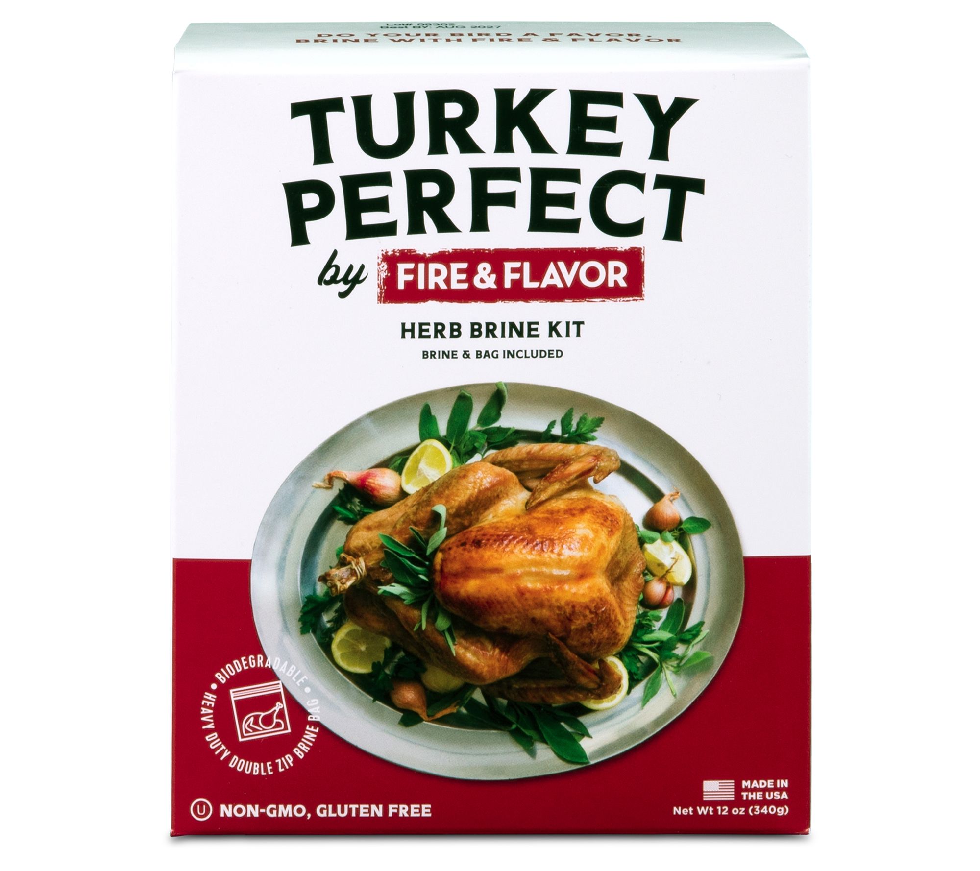 Fire & Flavor Turkey Perfect Herb Brine Kit - 12 oz