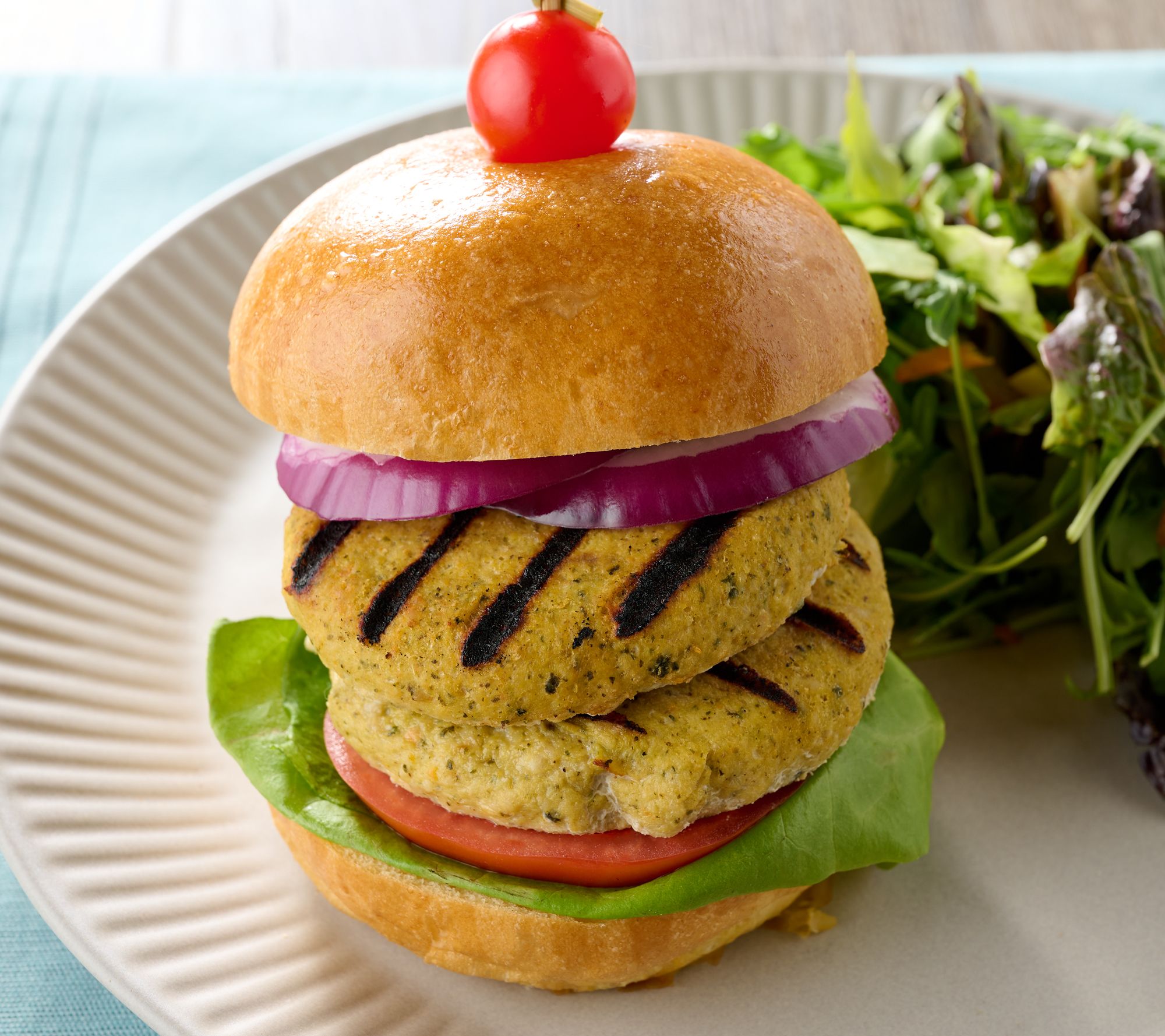 Grateful Eats (20) 4-oz Chicken & Veggie Blend Burger Patties - QVC.com