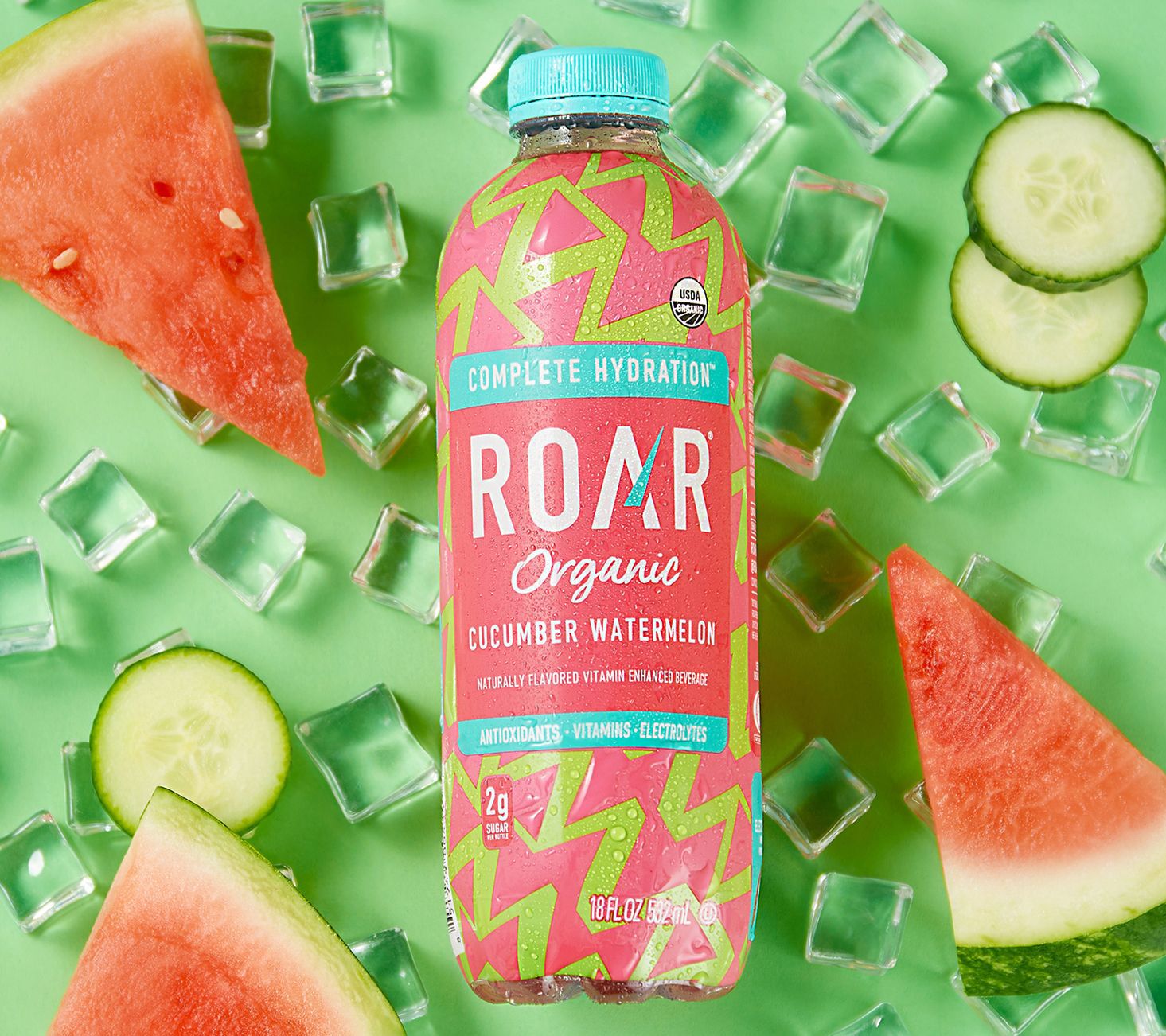 Peach Hydration Drink, 12 Pack - ROAR Organic