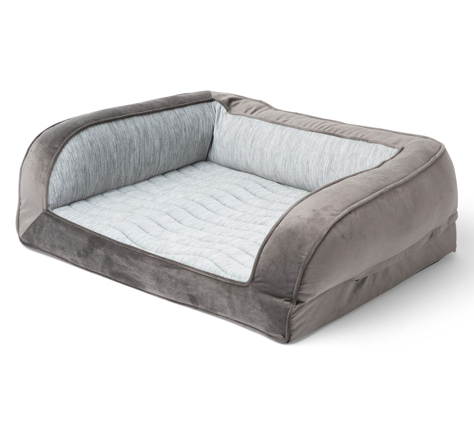 Paw Brands PupChill Cooling Bolster Dog Bed, Small