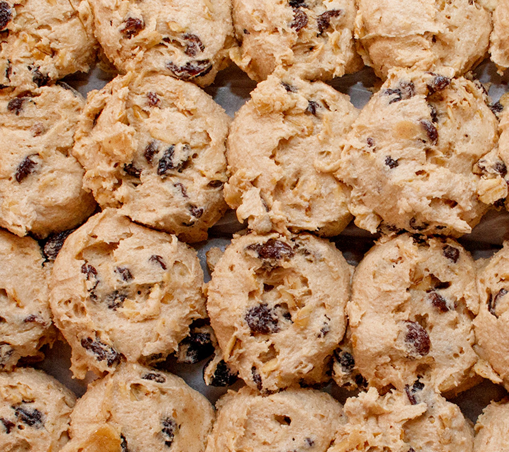 David's Cookies (2) 43oz Oatmeal Raisin Cookie Dough Boxes