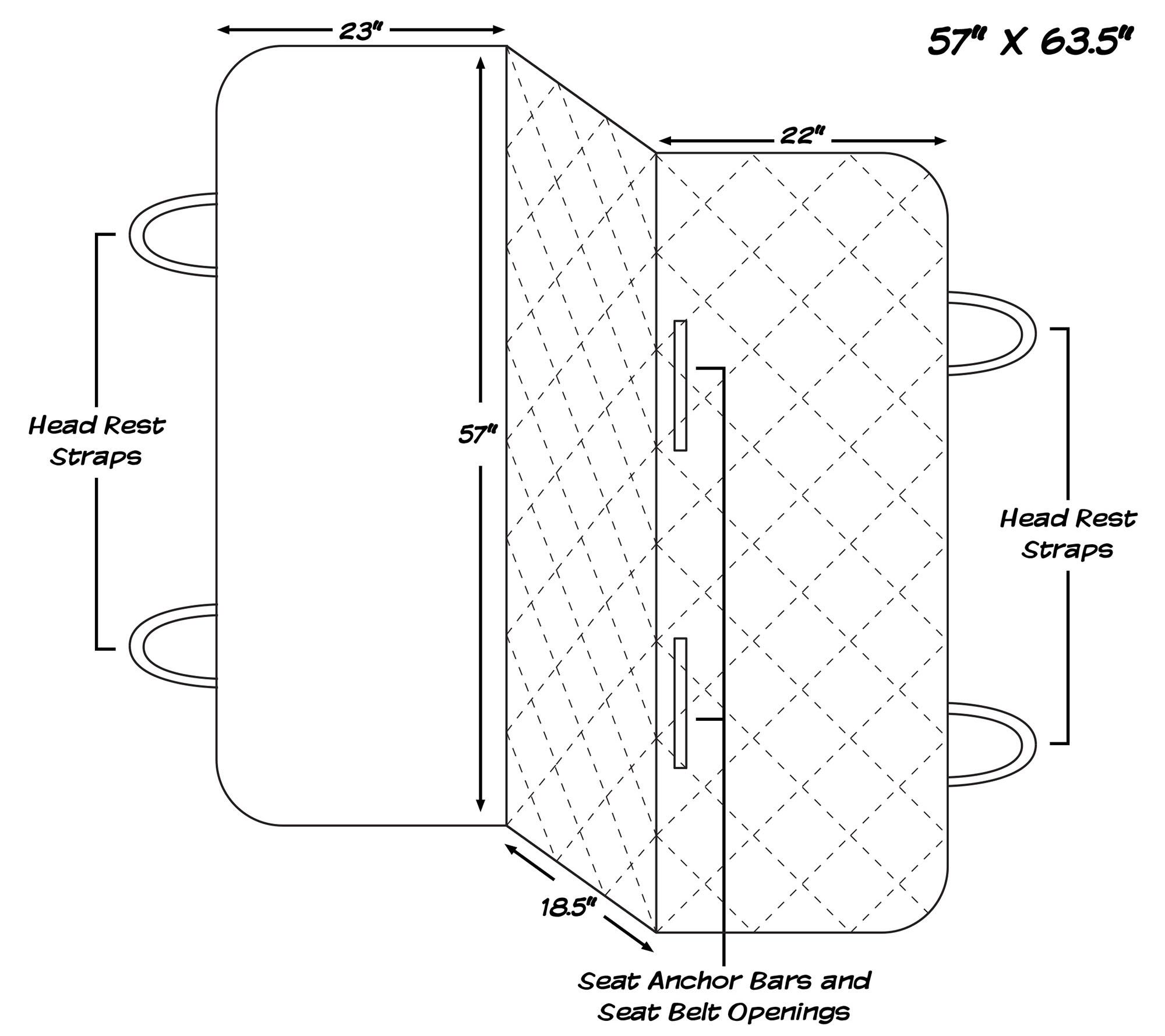 PETMAKER Pet Seat Cover Car Protector Car/Truck/SUV XLarge