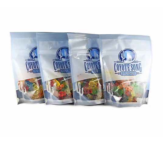 Coyote Song Farms (4) 16-oz Bags of Gummy Bears