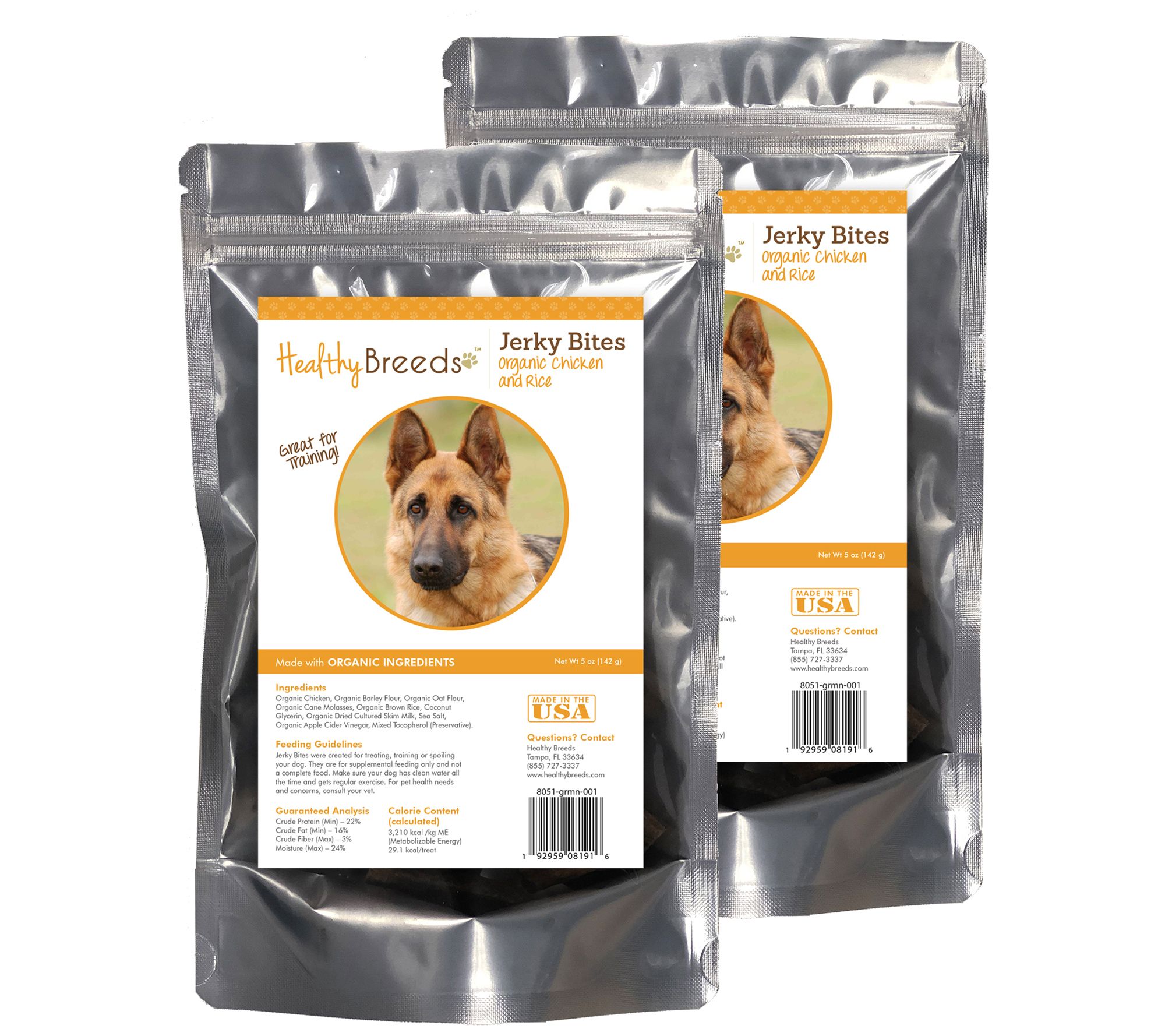 Healthy Breeds Jerky Bites Chicken Rice Treats 2 pk QVC