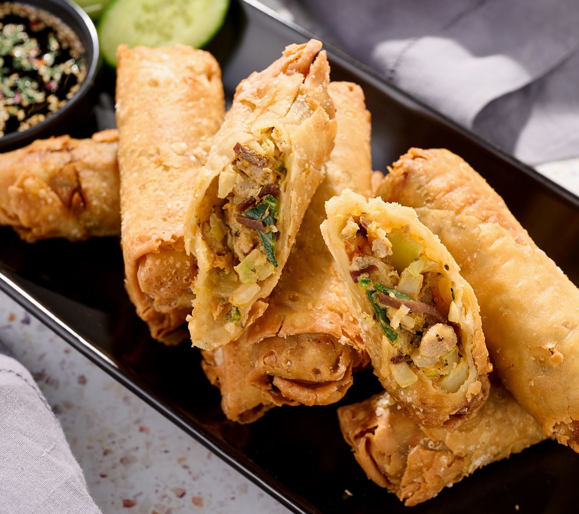 Falkor Fusion (20) 3-oz Shrimp, Veggie or Pork Egg Rolls