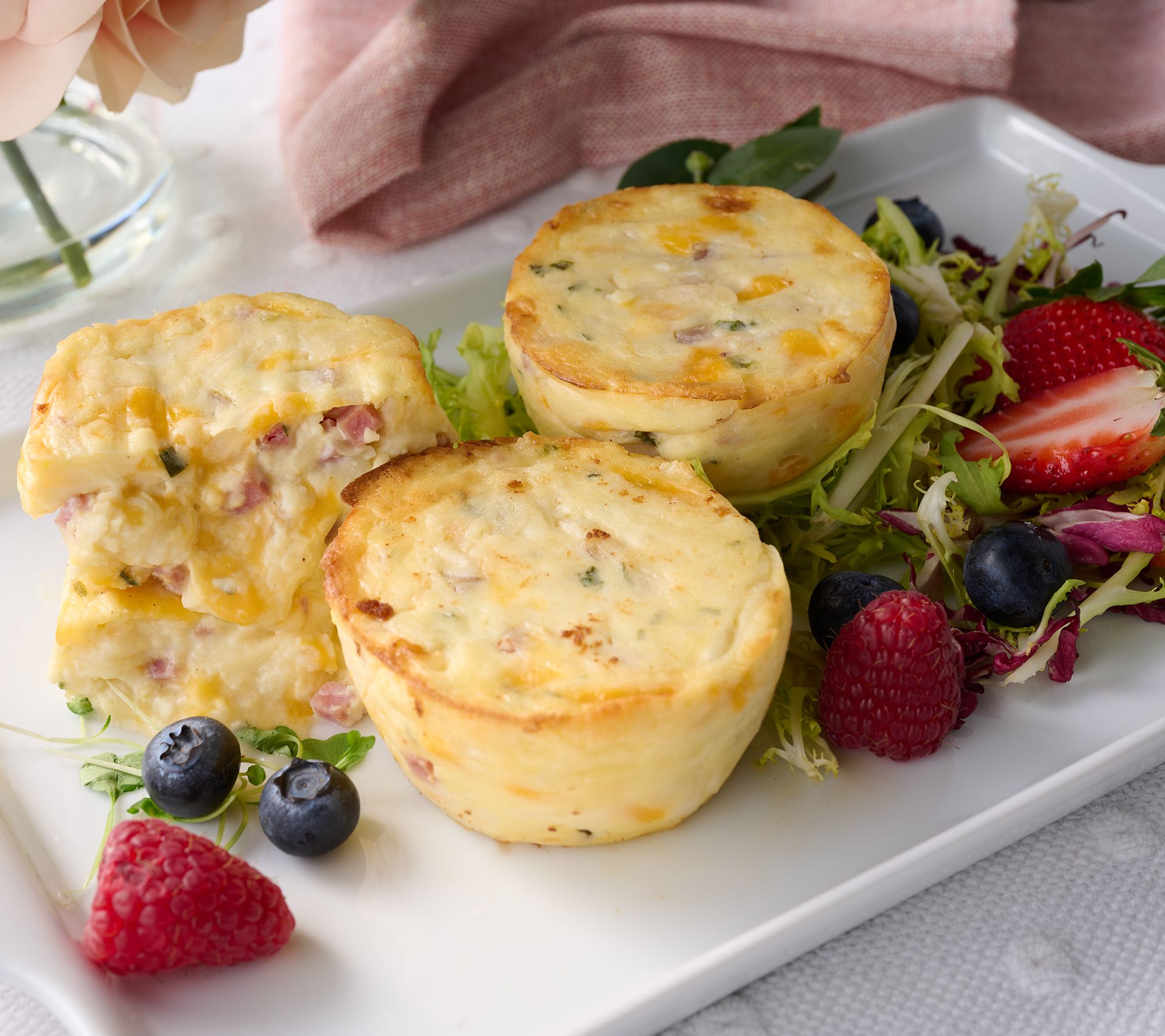 Oak Stove Kitchens 8ct Individual Crustless Quiche