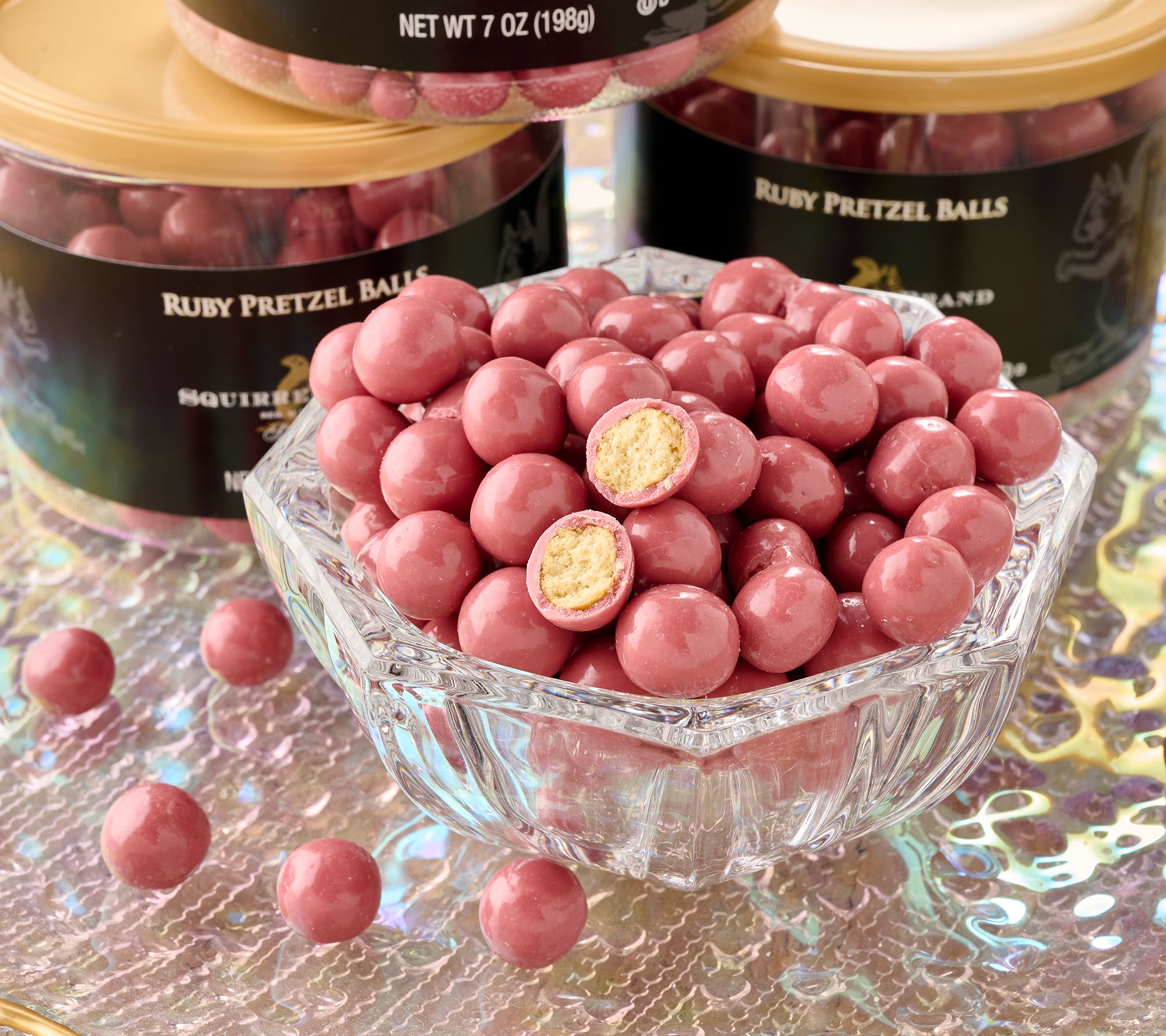 Squirrel Brand (3) 7oz Ruby Cacao Pretzel Balls