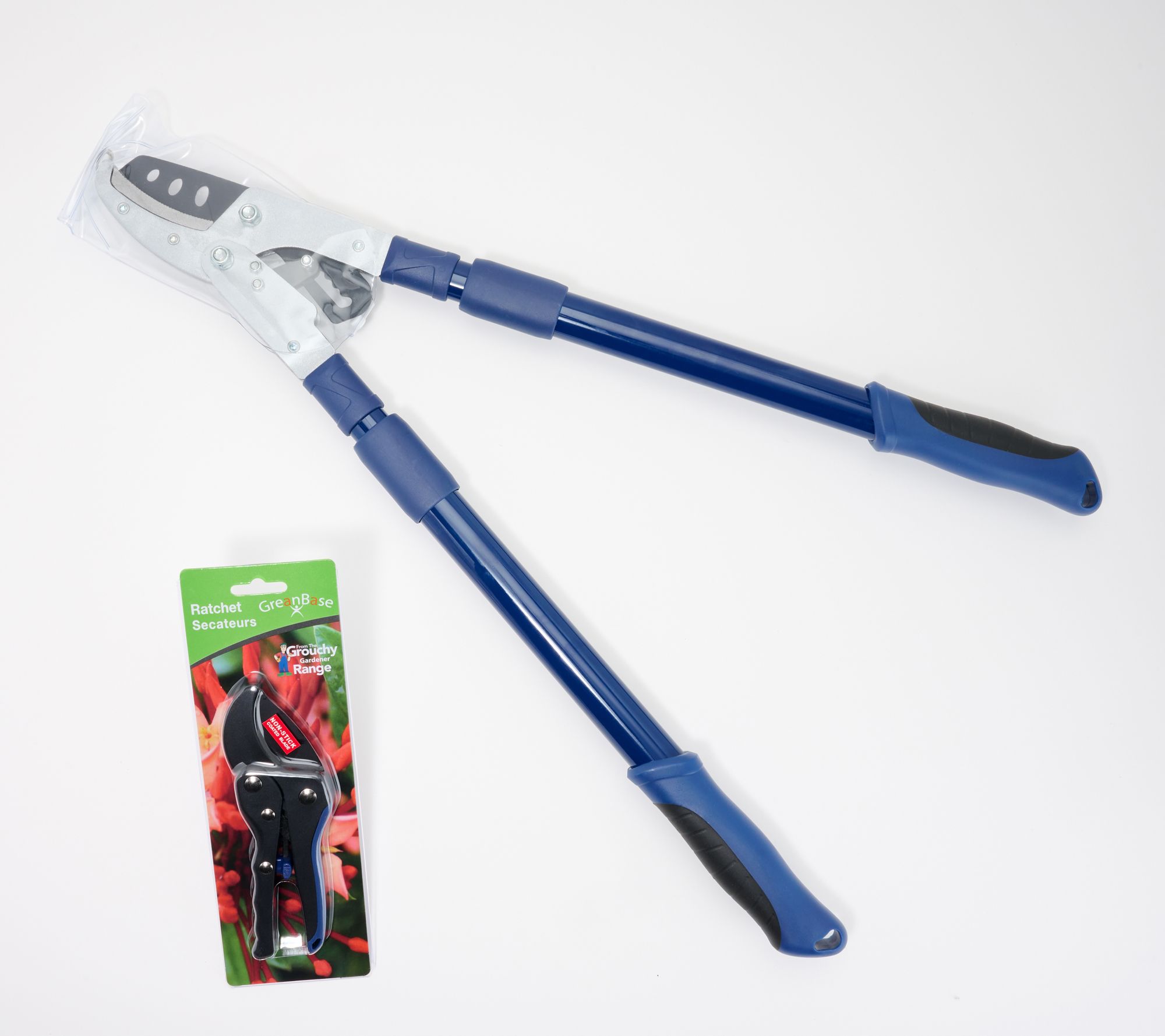 Grouchy Gardener Telescopic Ratchet, Lopper & Pruner Set