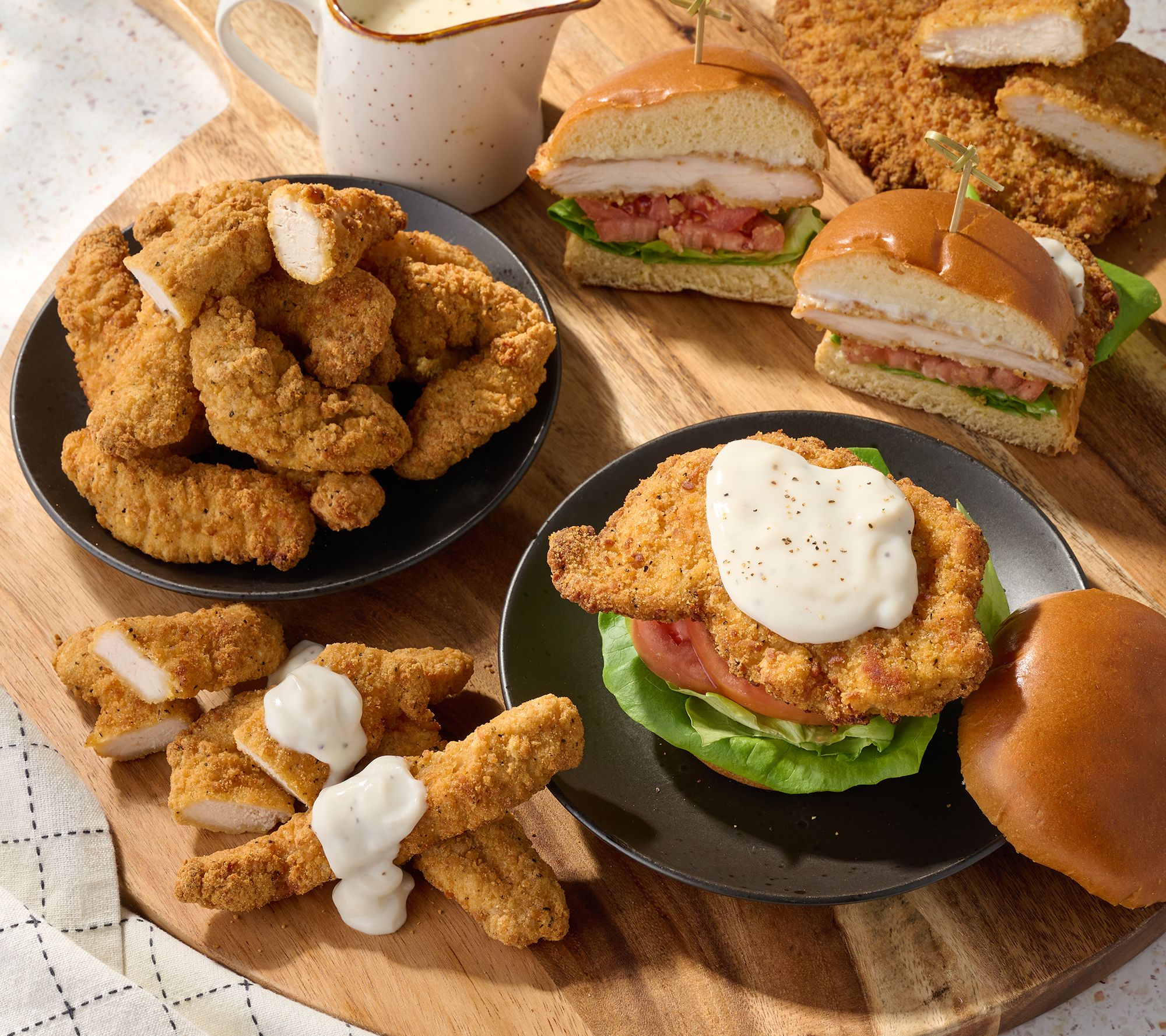 Heartland Fresh (9) 5-oz Tater Crusted Chicken Breasts & 3-lbs Strips w/ Gravy