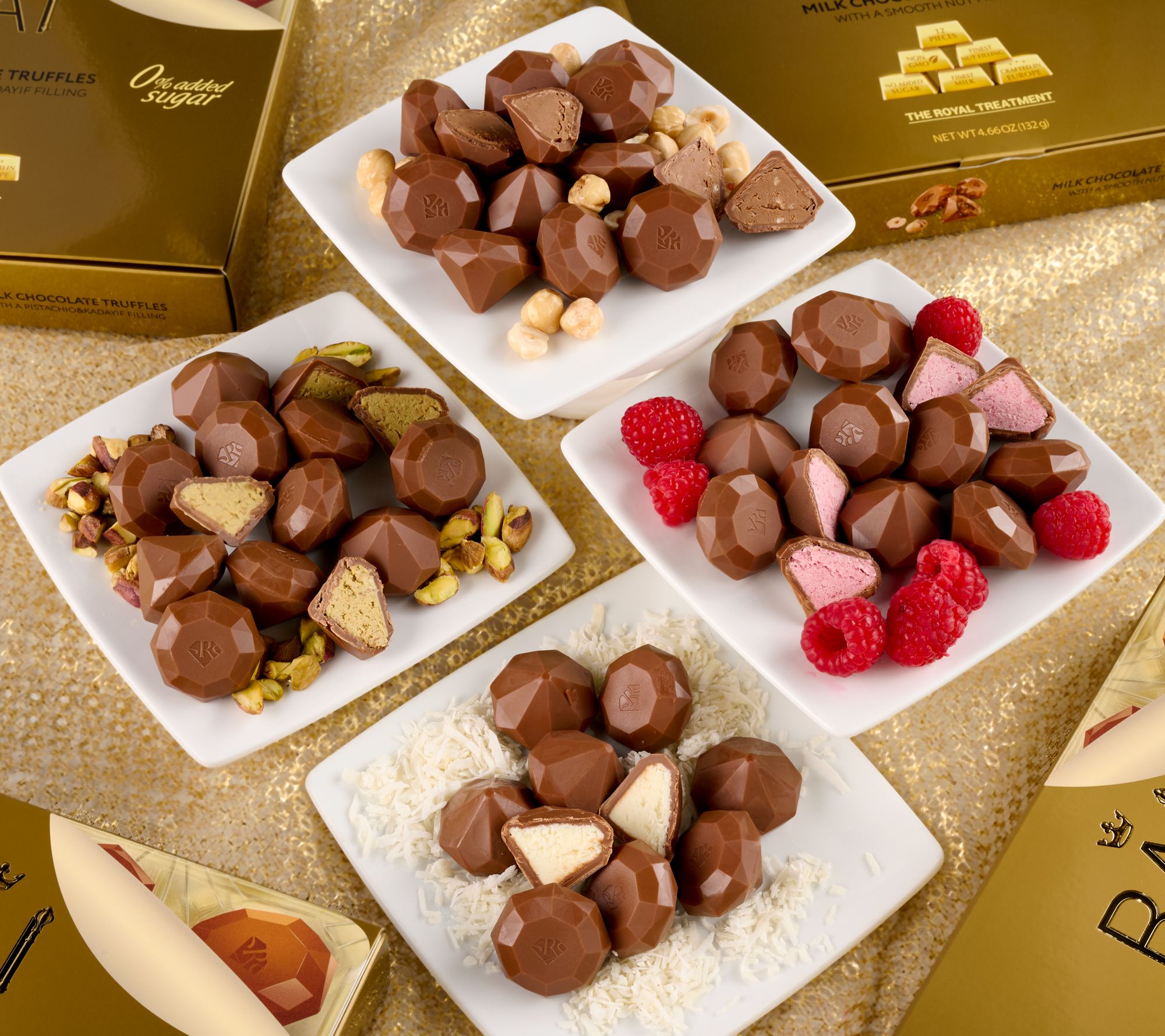 RAI Chocolate 48pc Milk Chocolate Truffles in (4) Boxes