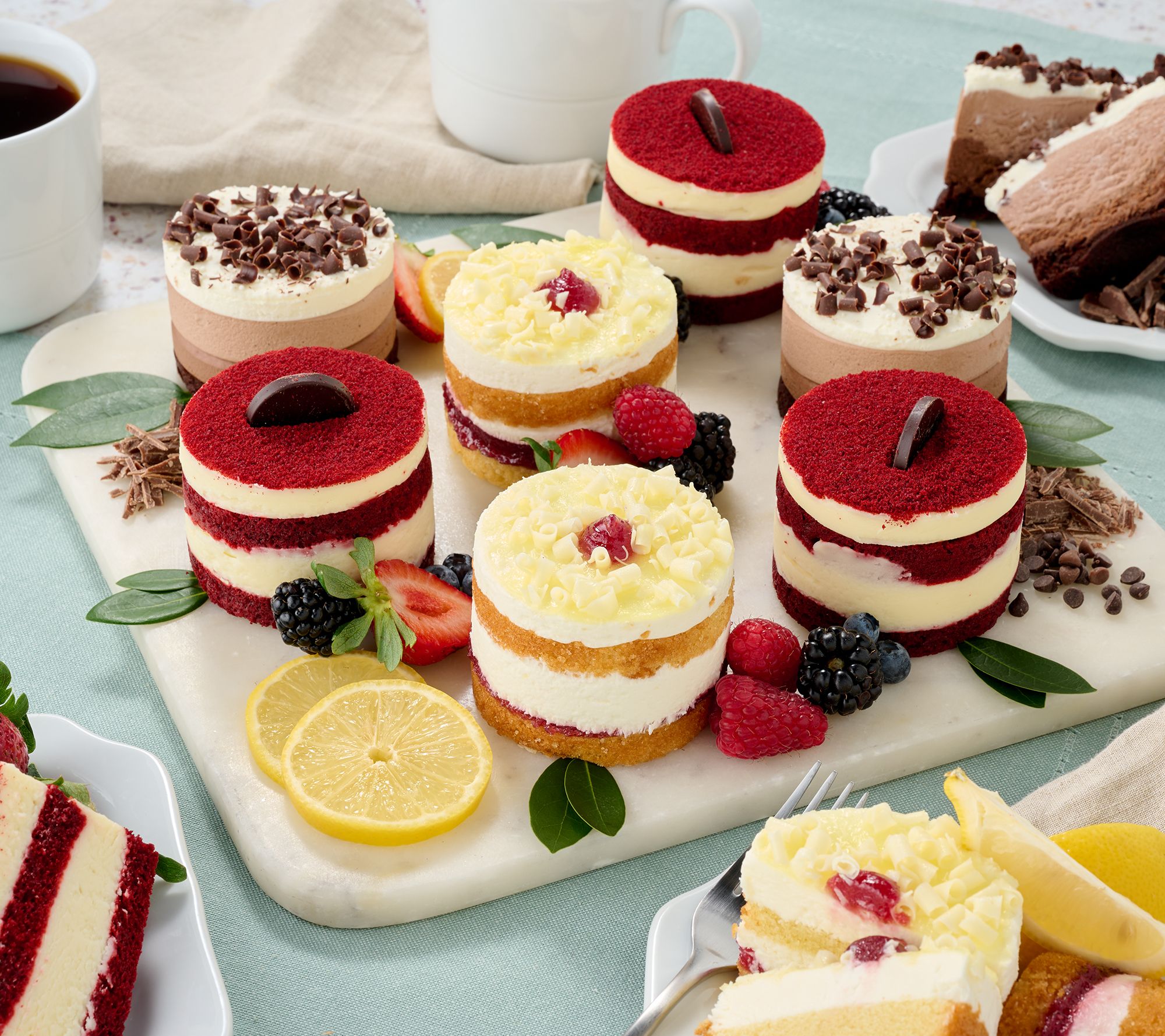 David's Cookies (12) Individual Handcrafted Layered Cakes