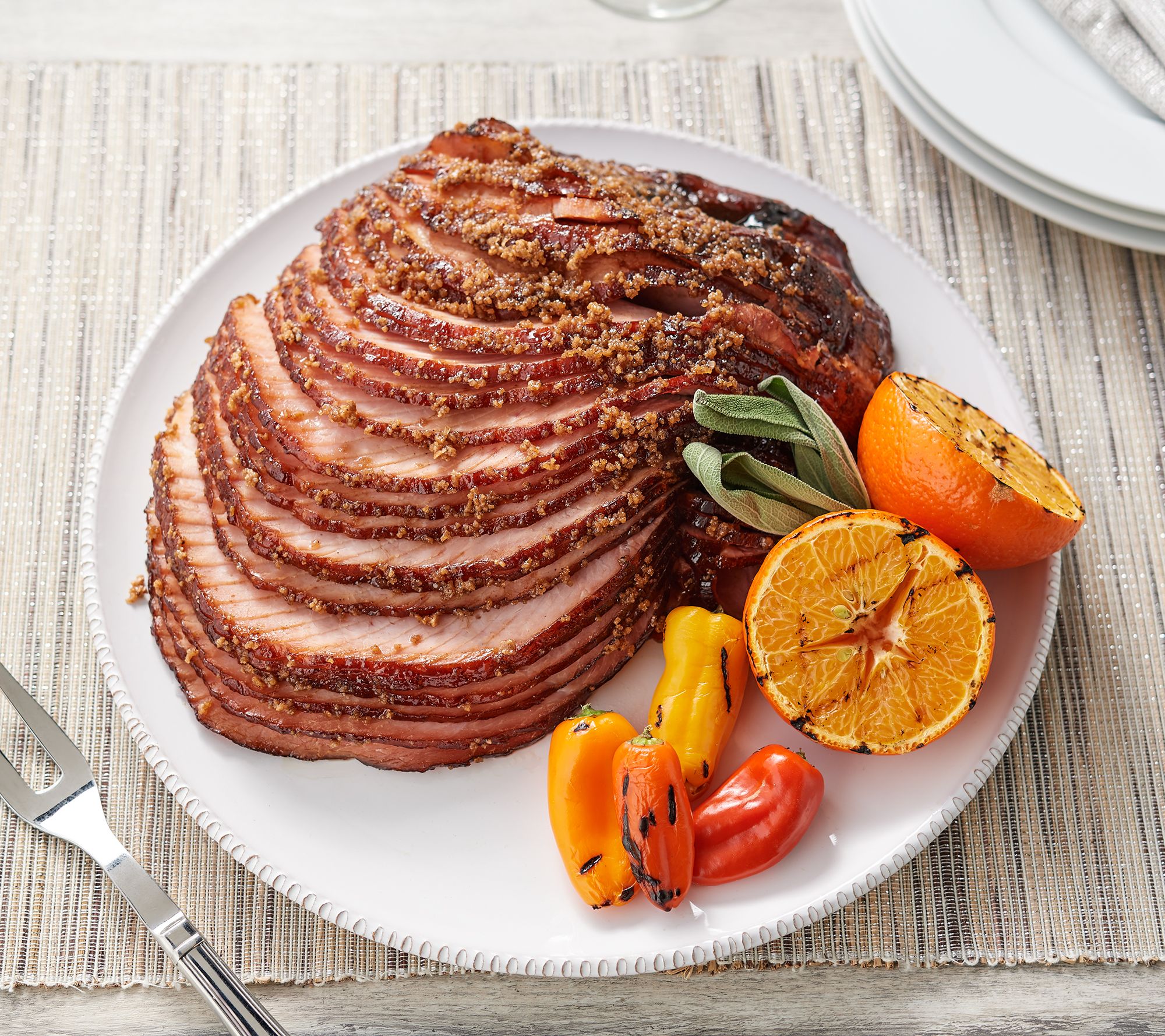 Smithfield Carando 4-5-lb Quarter Bone-In Spiral Ham - QVC.com